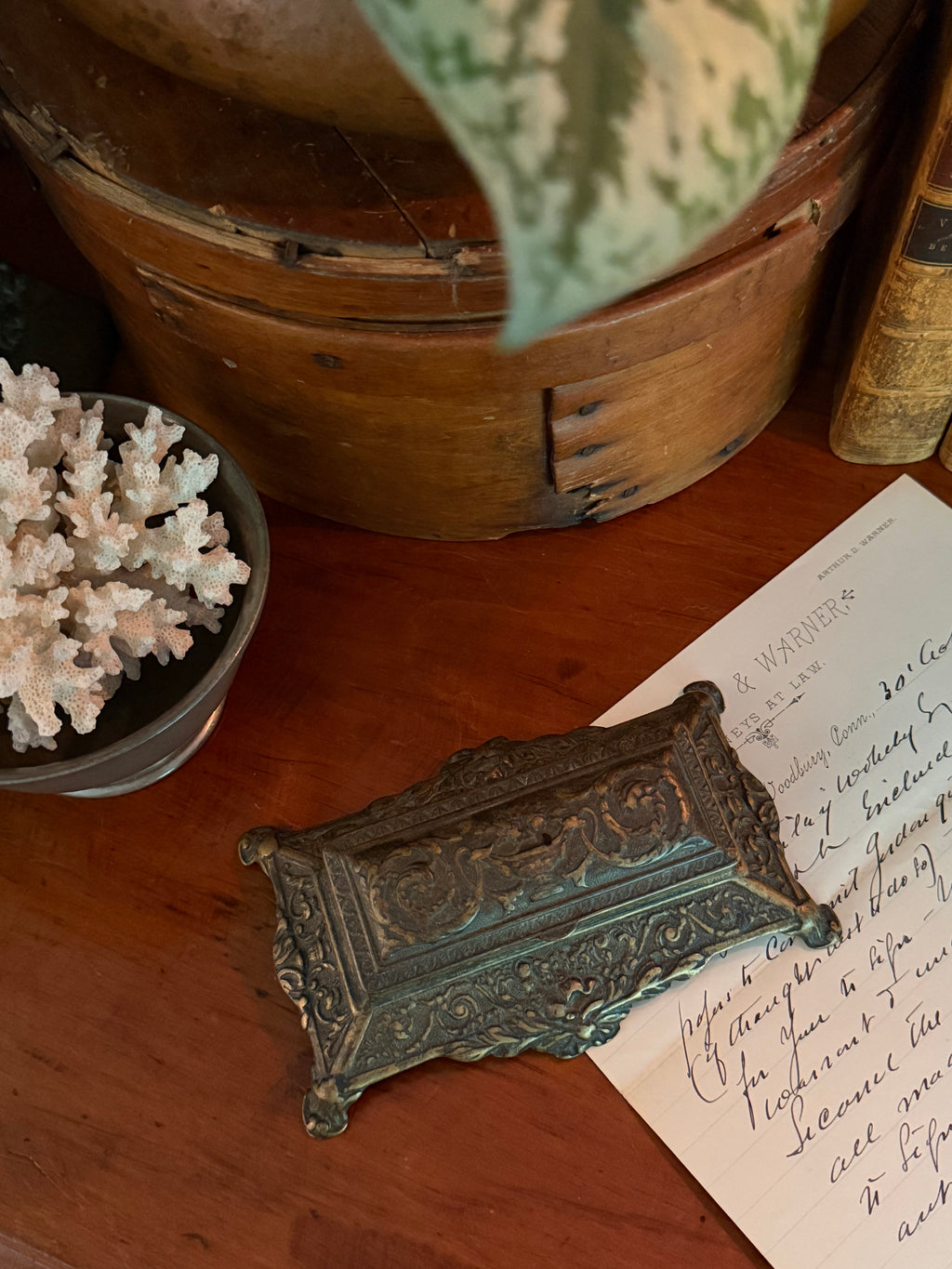 Ornate Vintage Stamp Holder