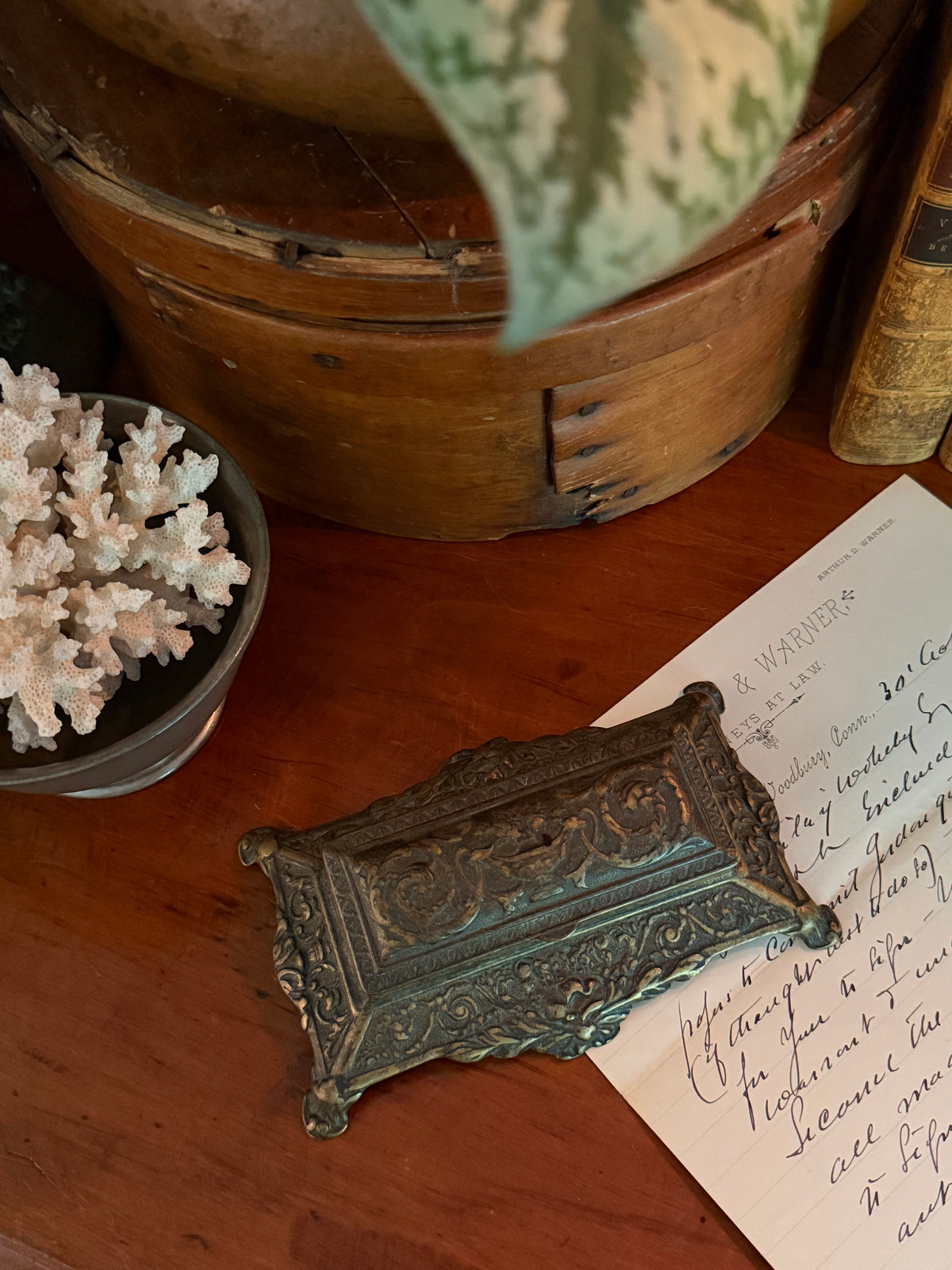 Ornate Vintage Stamp Holder