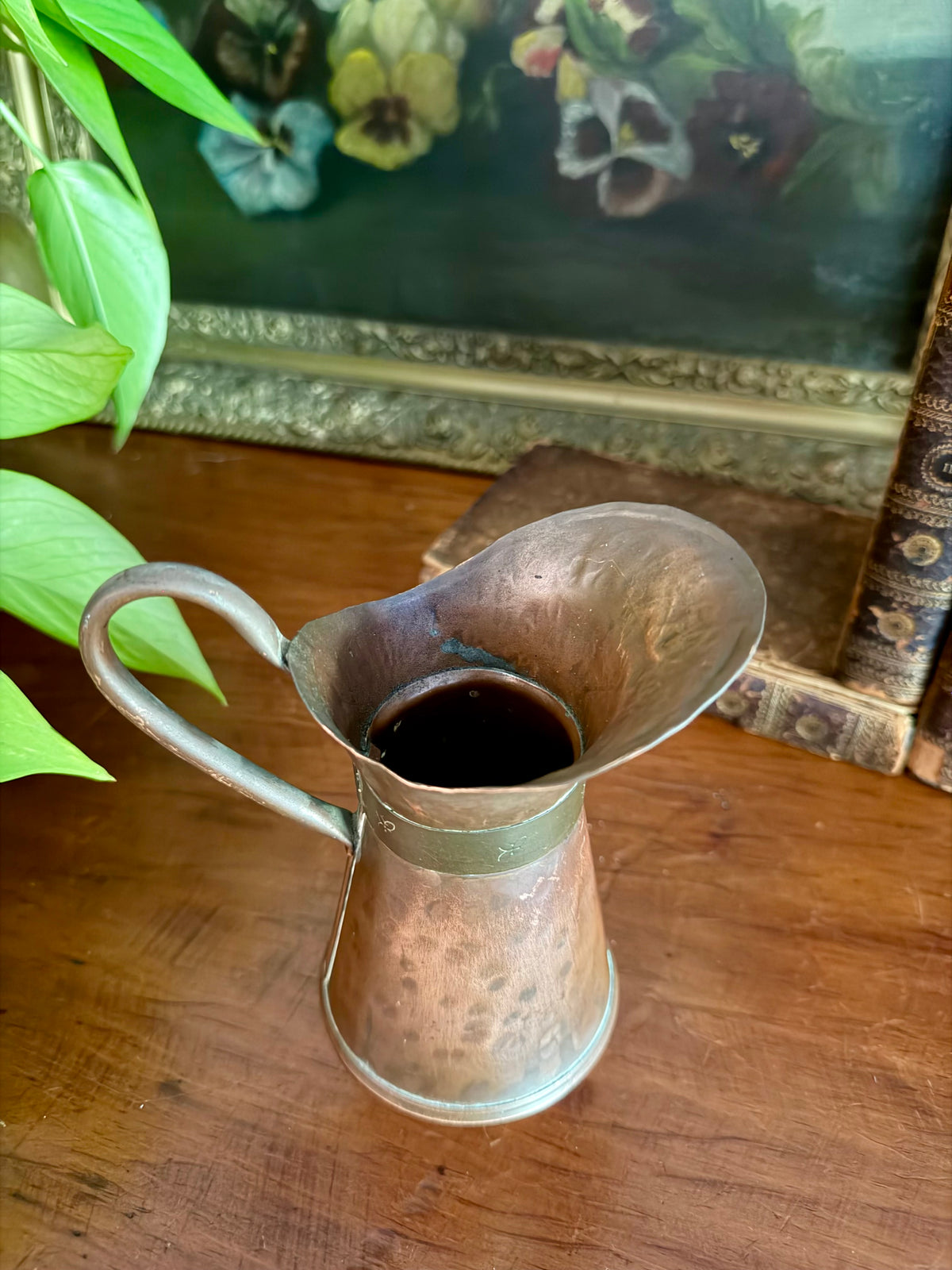 Small Hammered Copper Vase