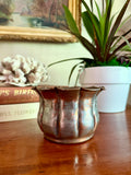 Small Scalloped Copper Planter