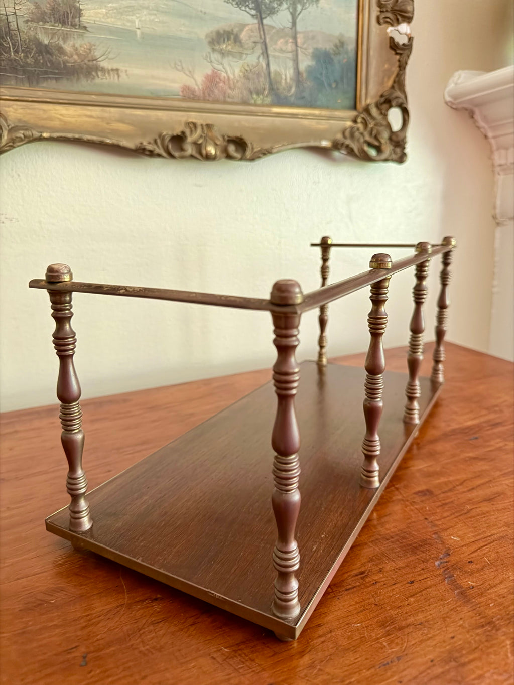 Brass Desktop Book Shelf/Rack