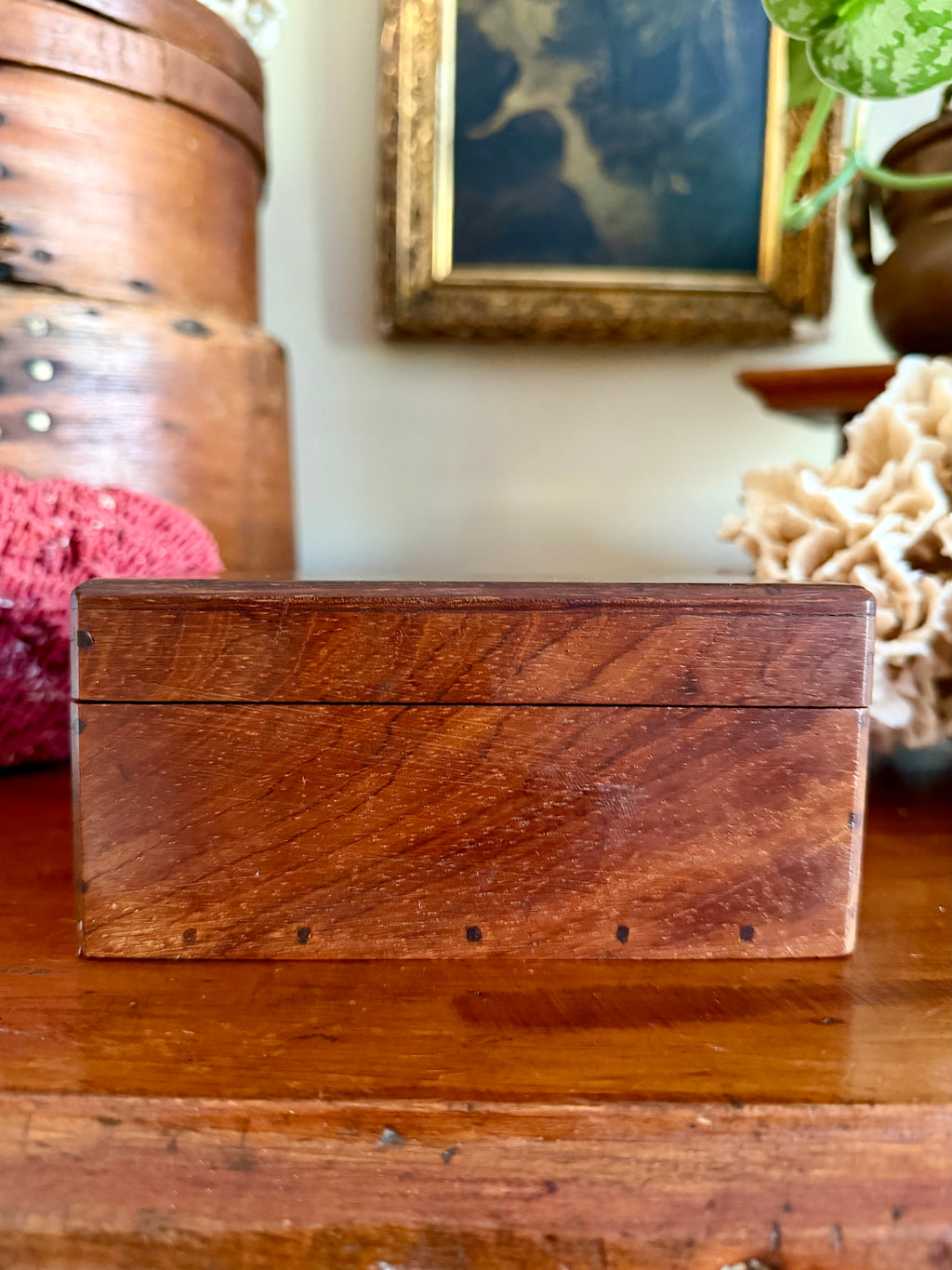 Small Wooden Handcrafted Keepsake Box