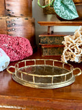 Small Brass Bamboo Style Tray