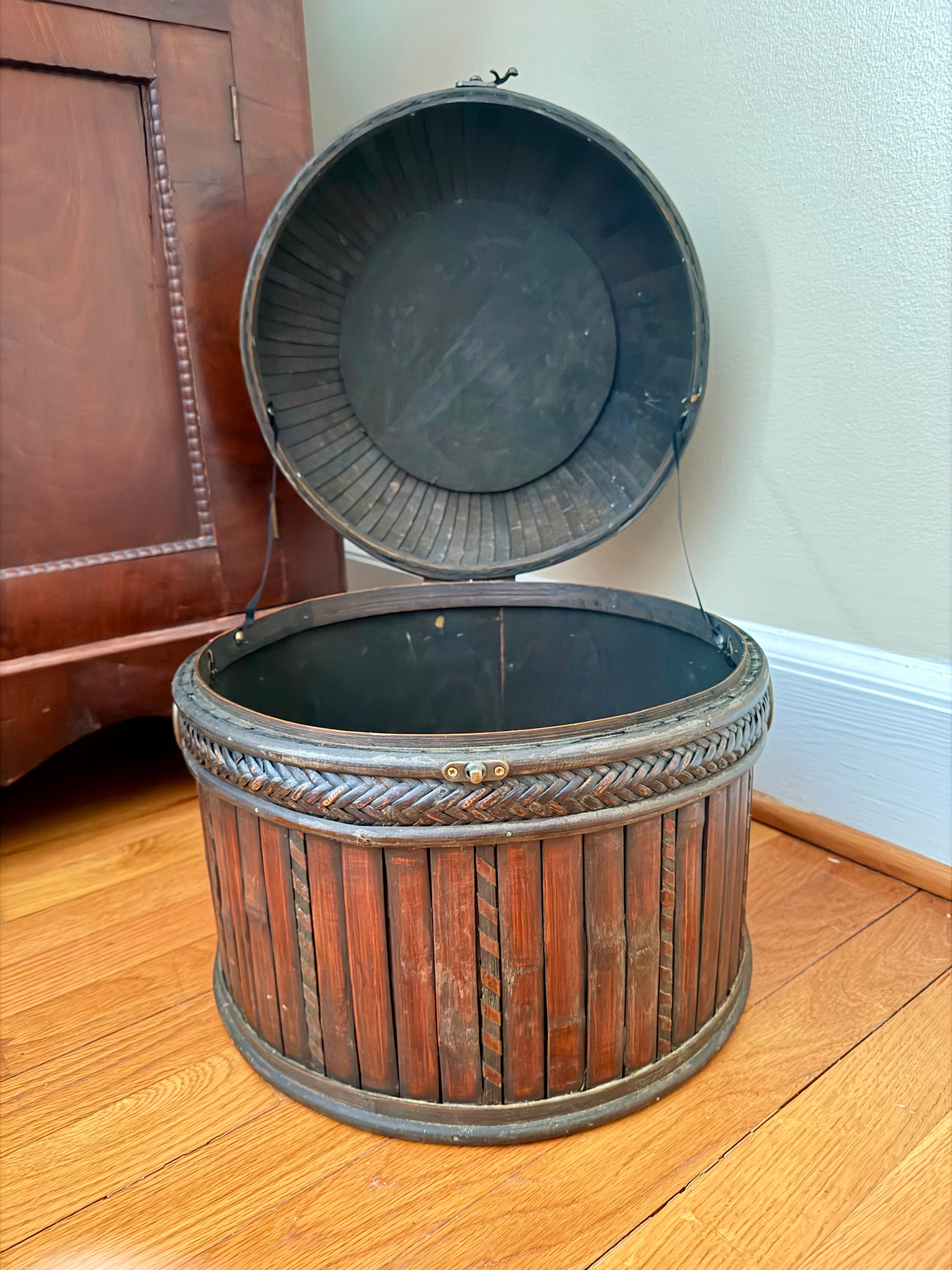 Large Vintage Bamboo Basket