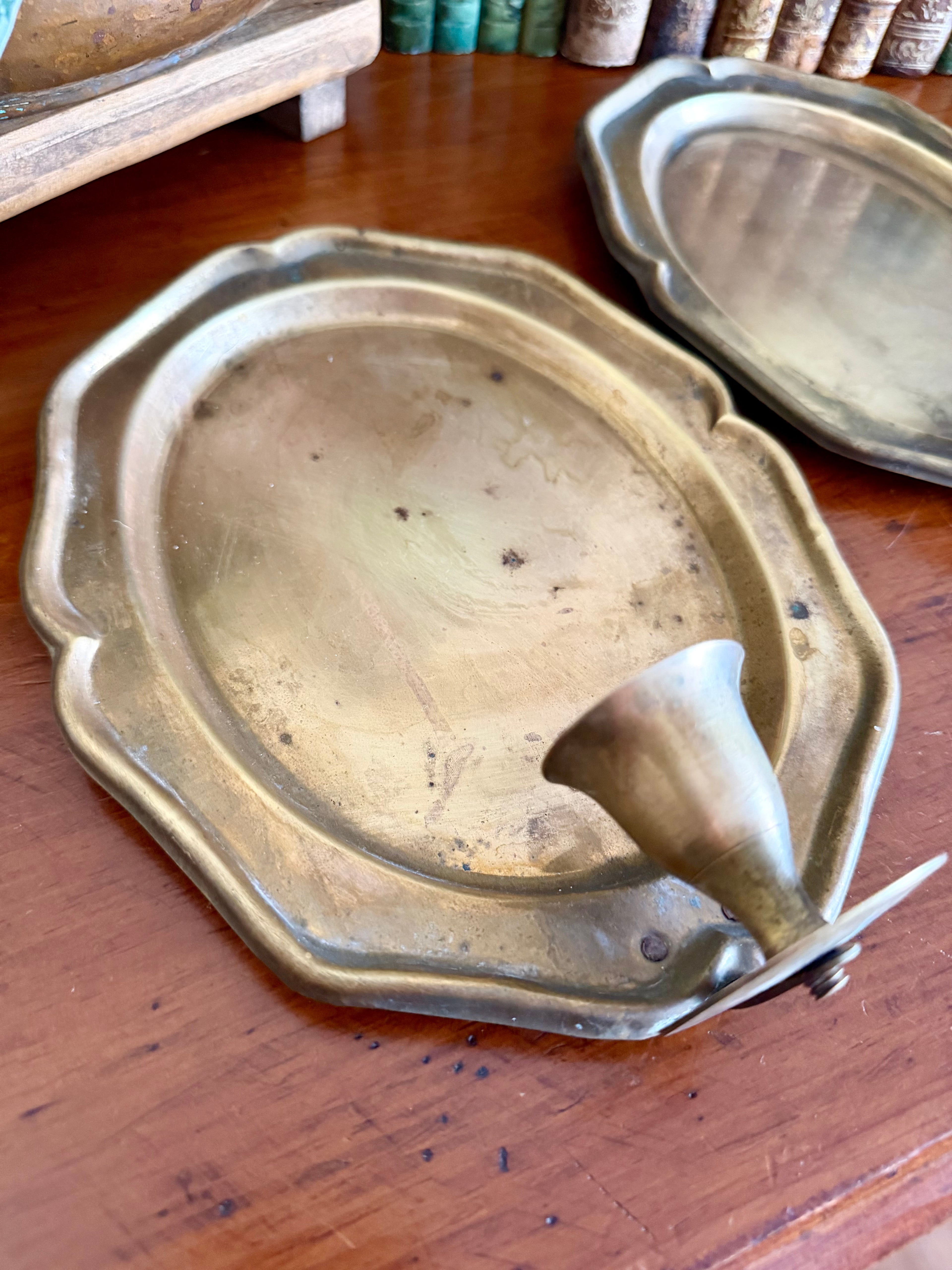Pair of Brass Wall Sconces