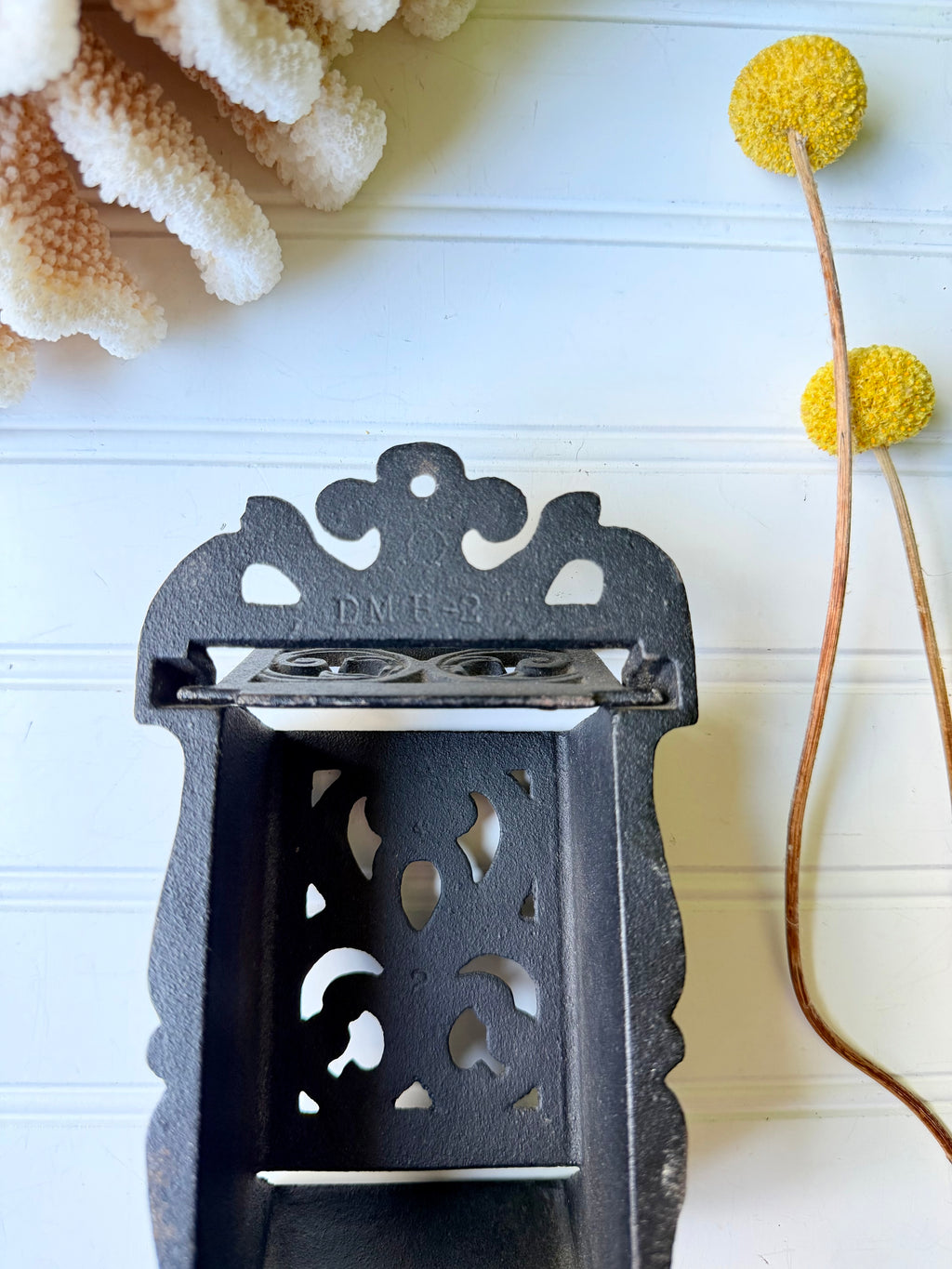 Cast Iron Wall Mount Match Safe