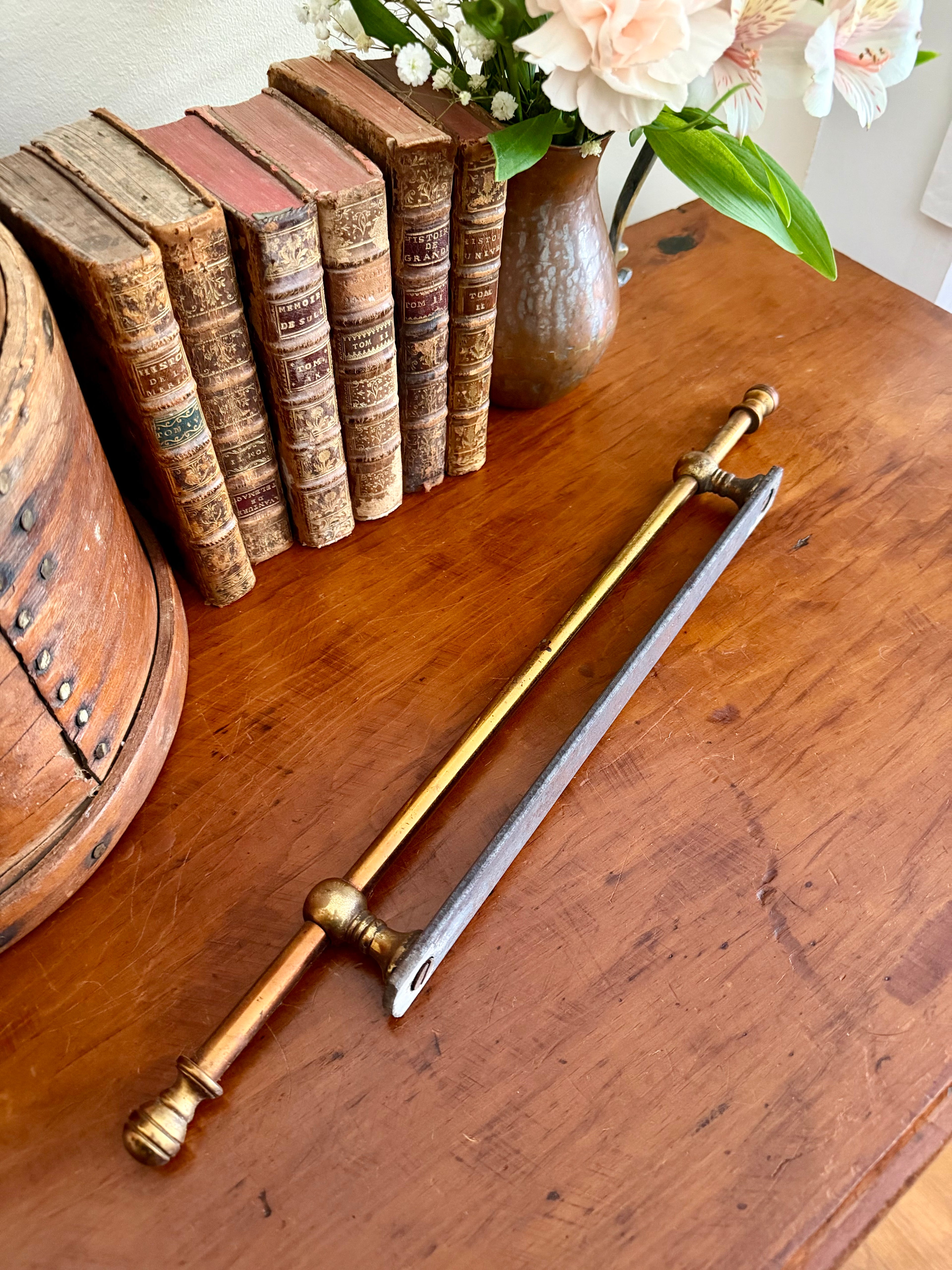 Brass Shelf Rail (salvage)