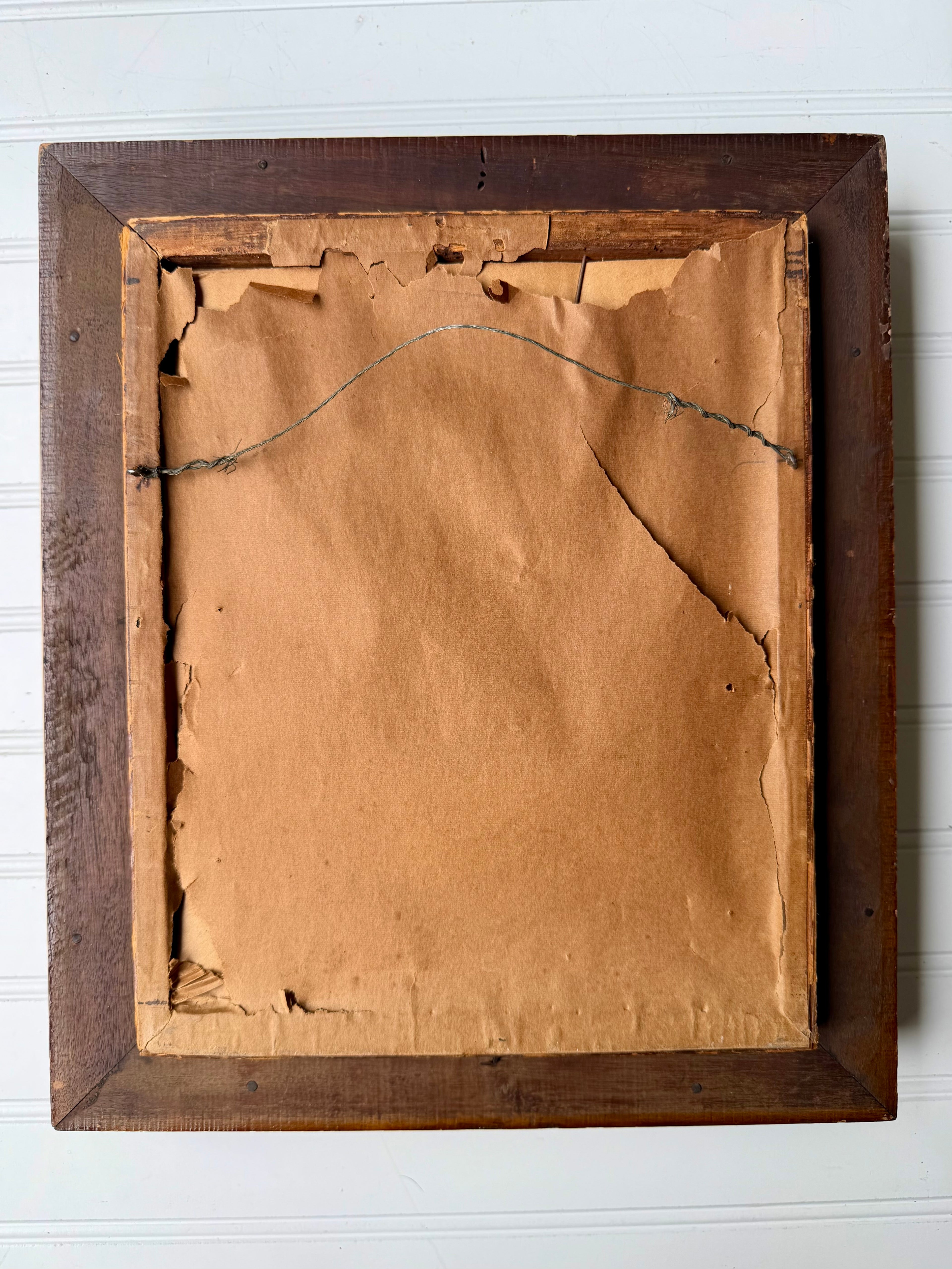 Antique Bird Lithograph in Eastlake Frame