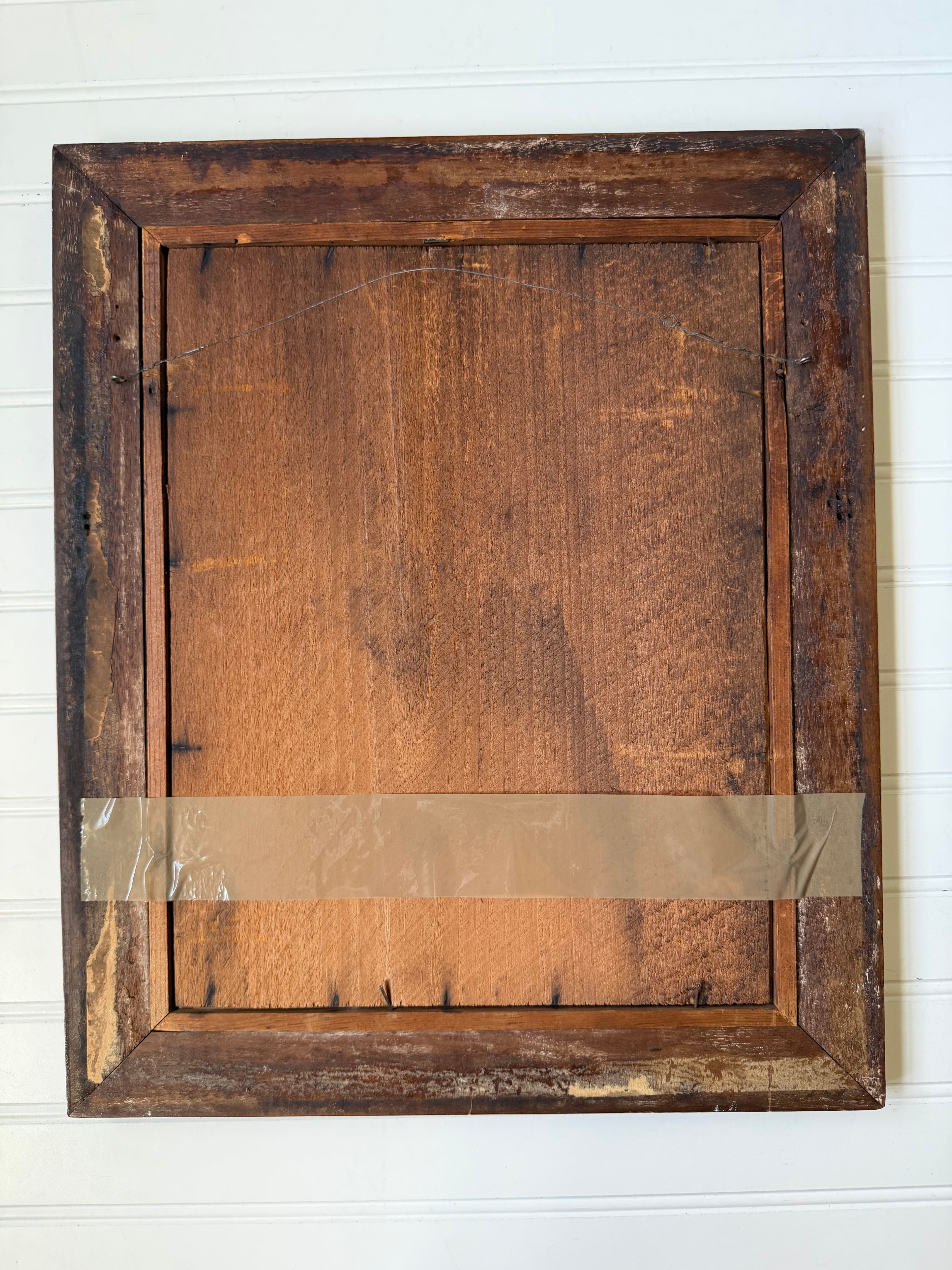 Floral Art in Antique Wood Frames