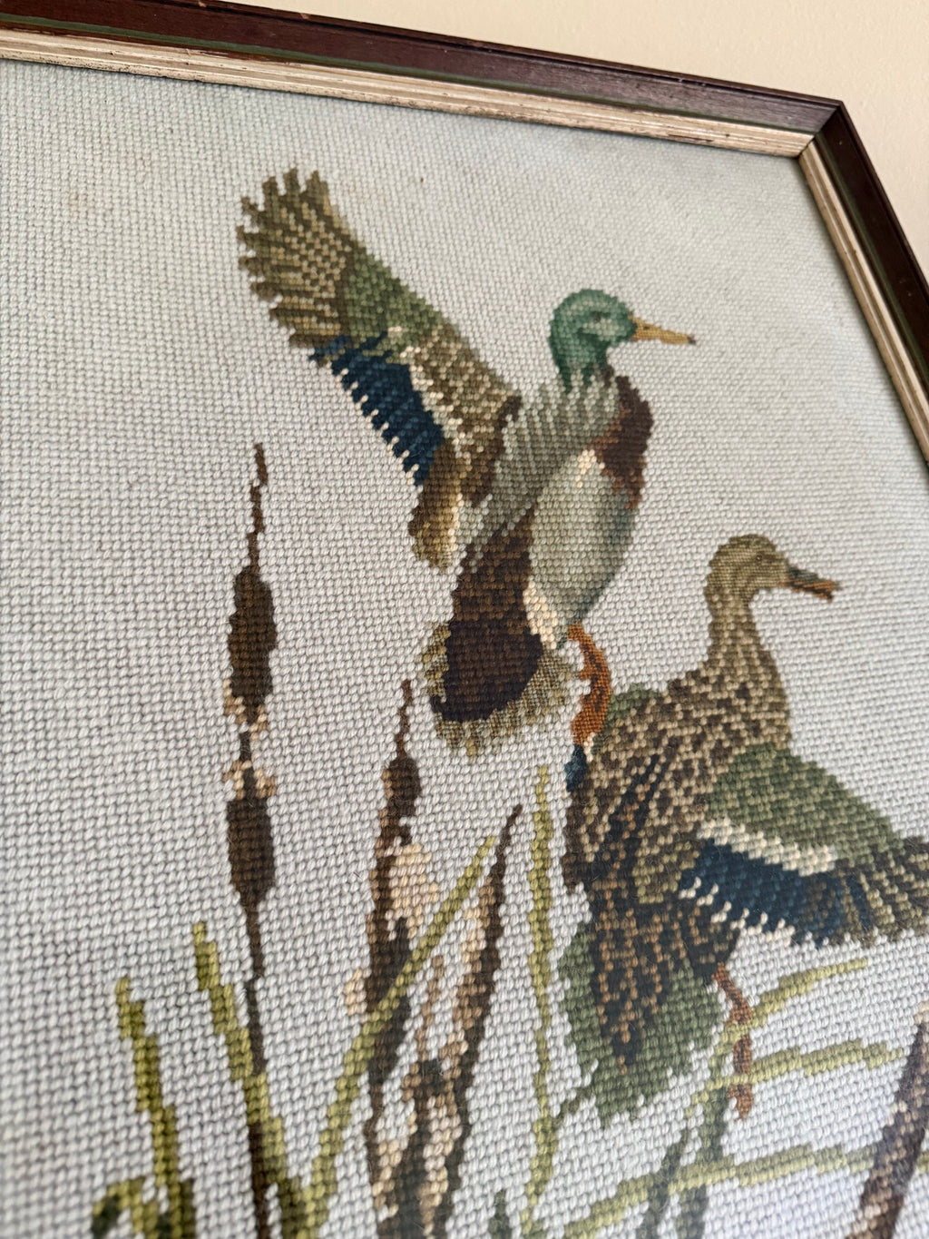 Vintage Duck Needle Point