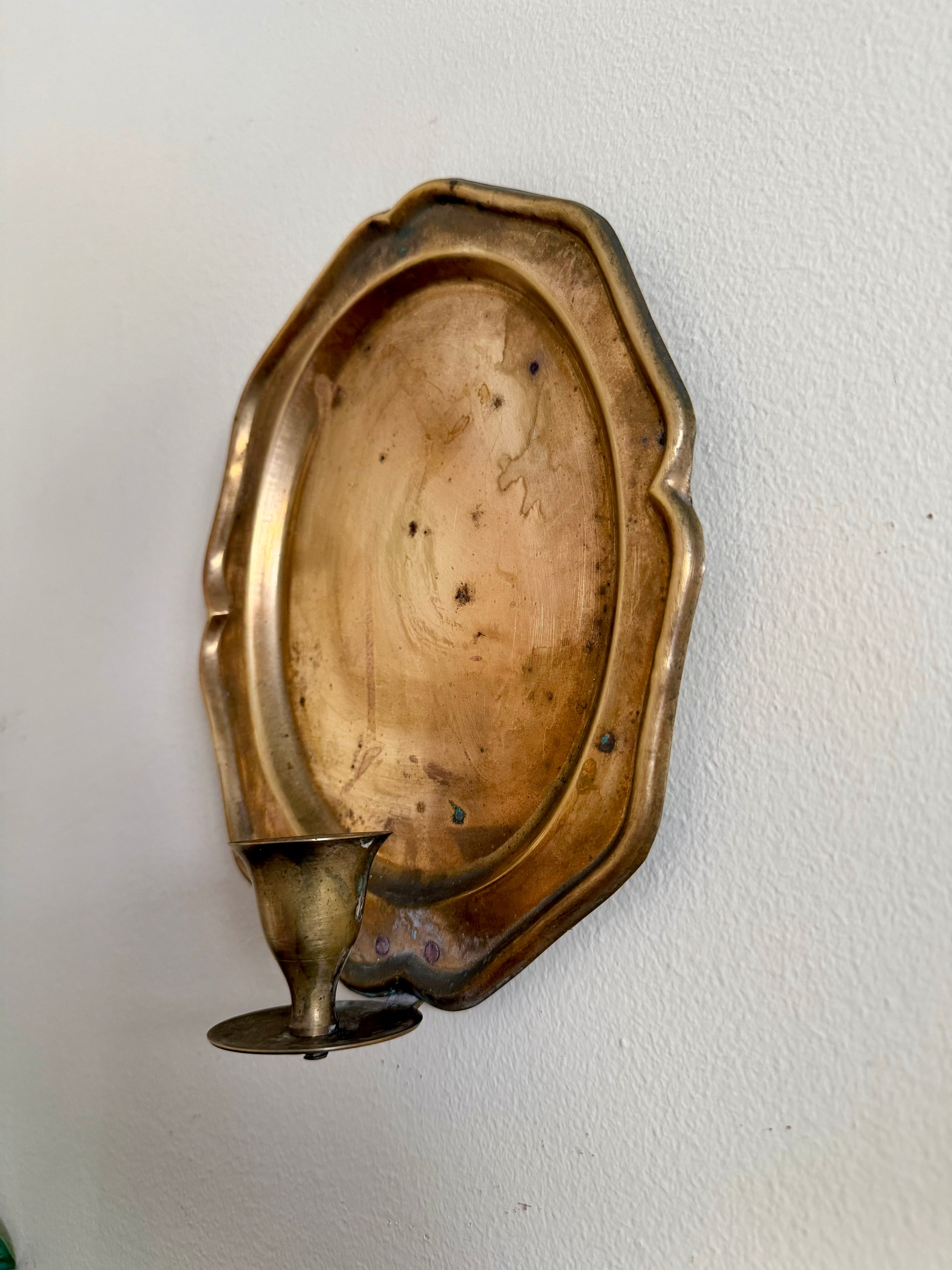 Pair of Brass Wall Sconces