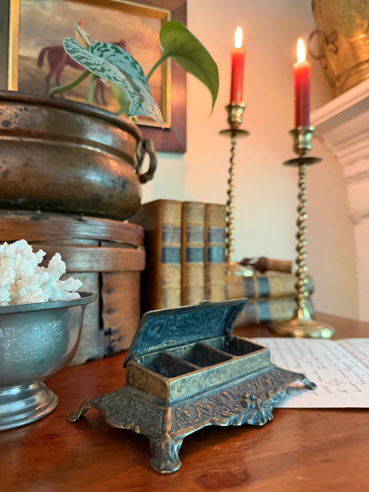 Ornate Vintage Stamp Holder