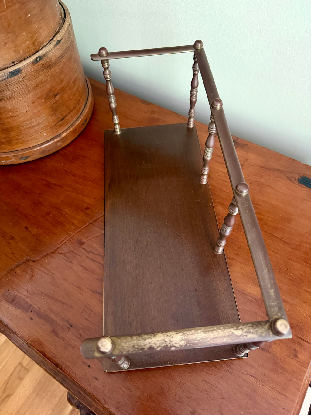 Brass Desktop Book Shelf/Rack