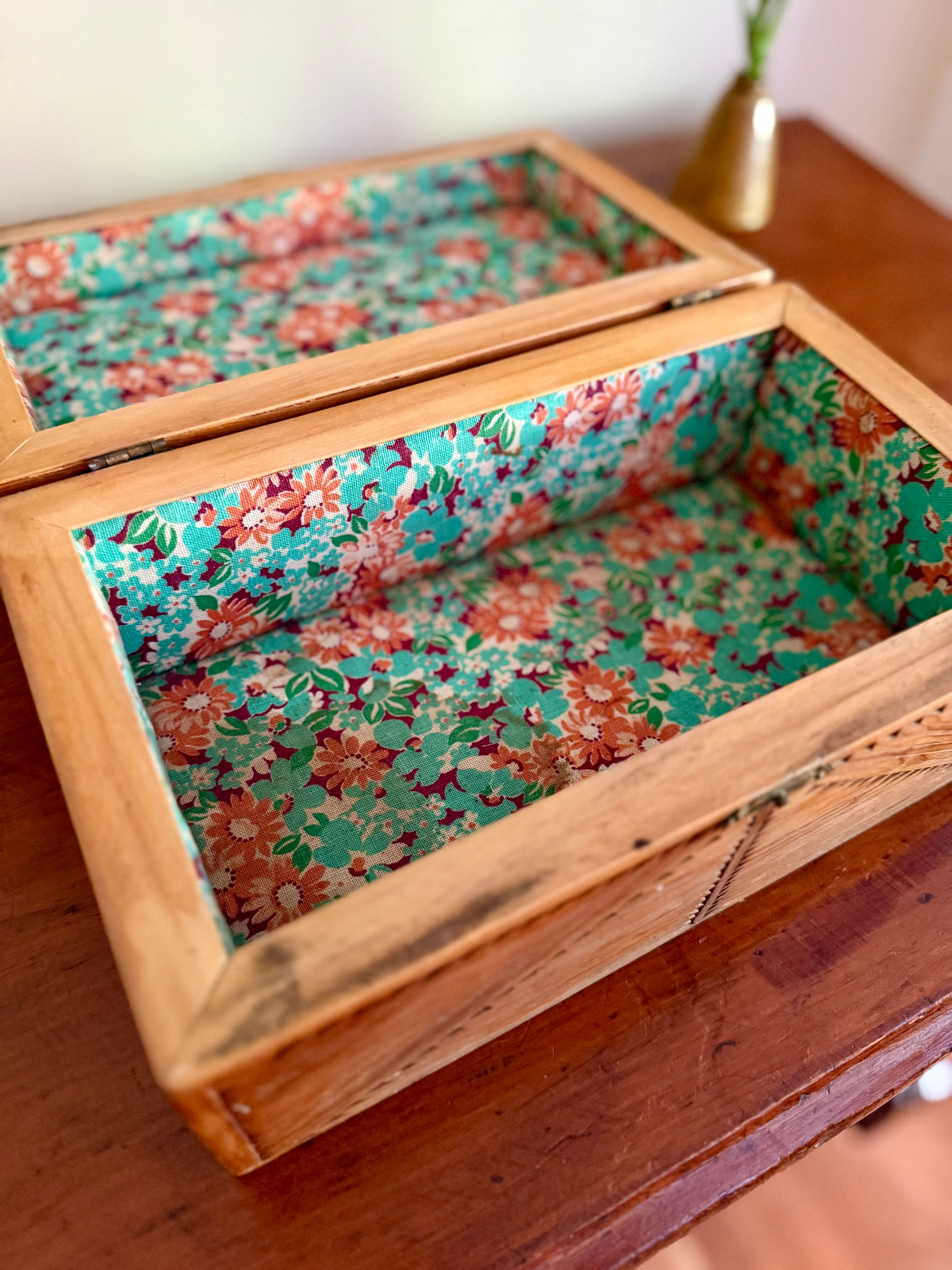 Vintage Tramp Art Style Box (circa 1960)