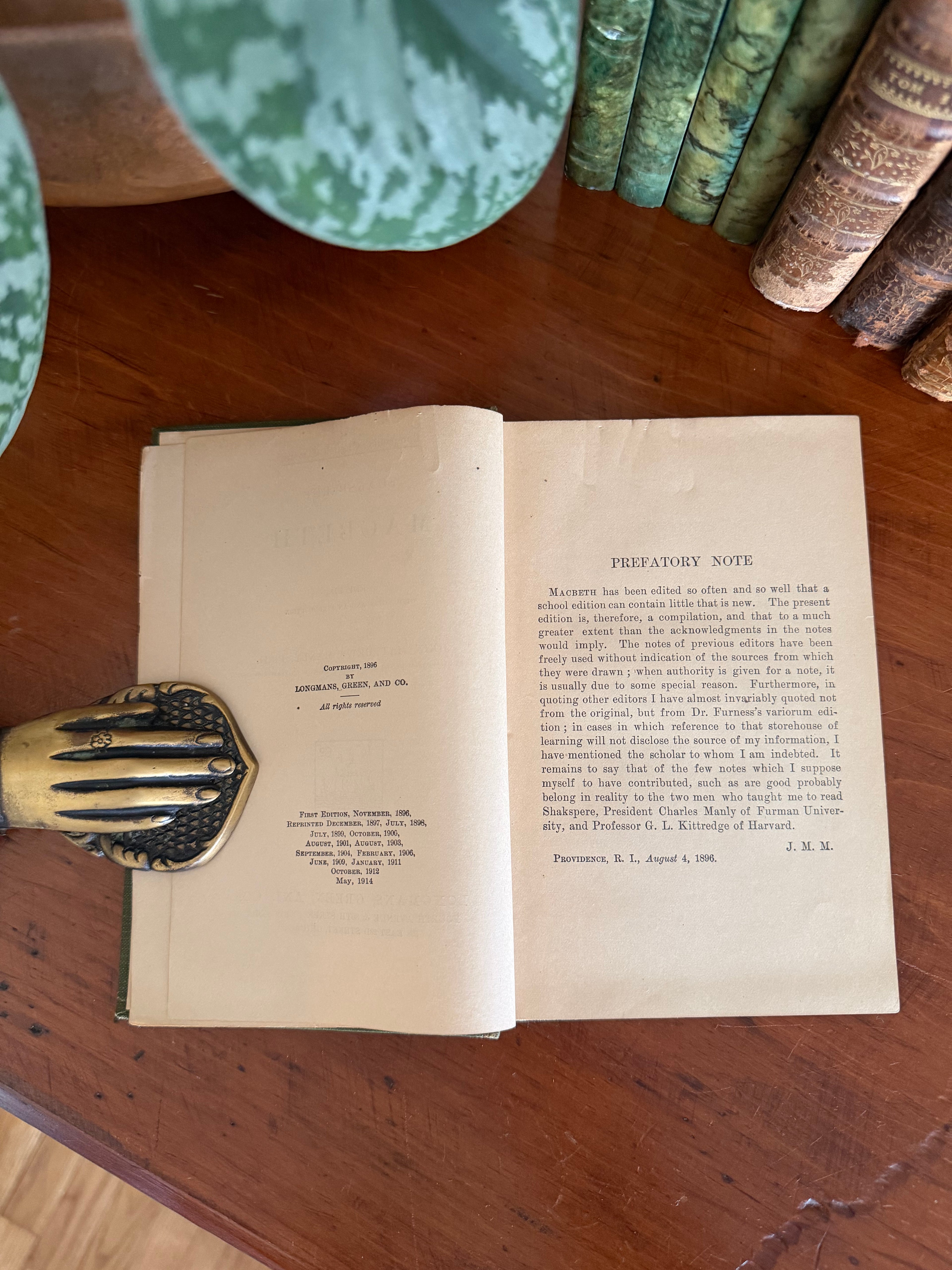Antique Book: Macbeth
