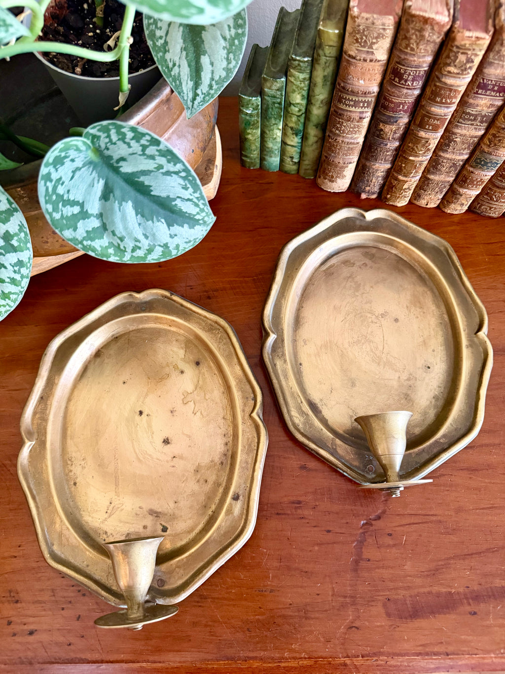 Pair of Brass Wall Sconces