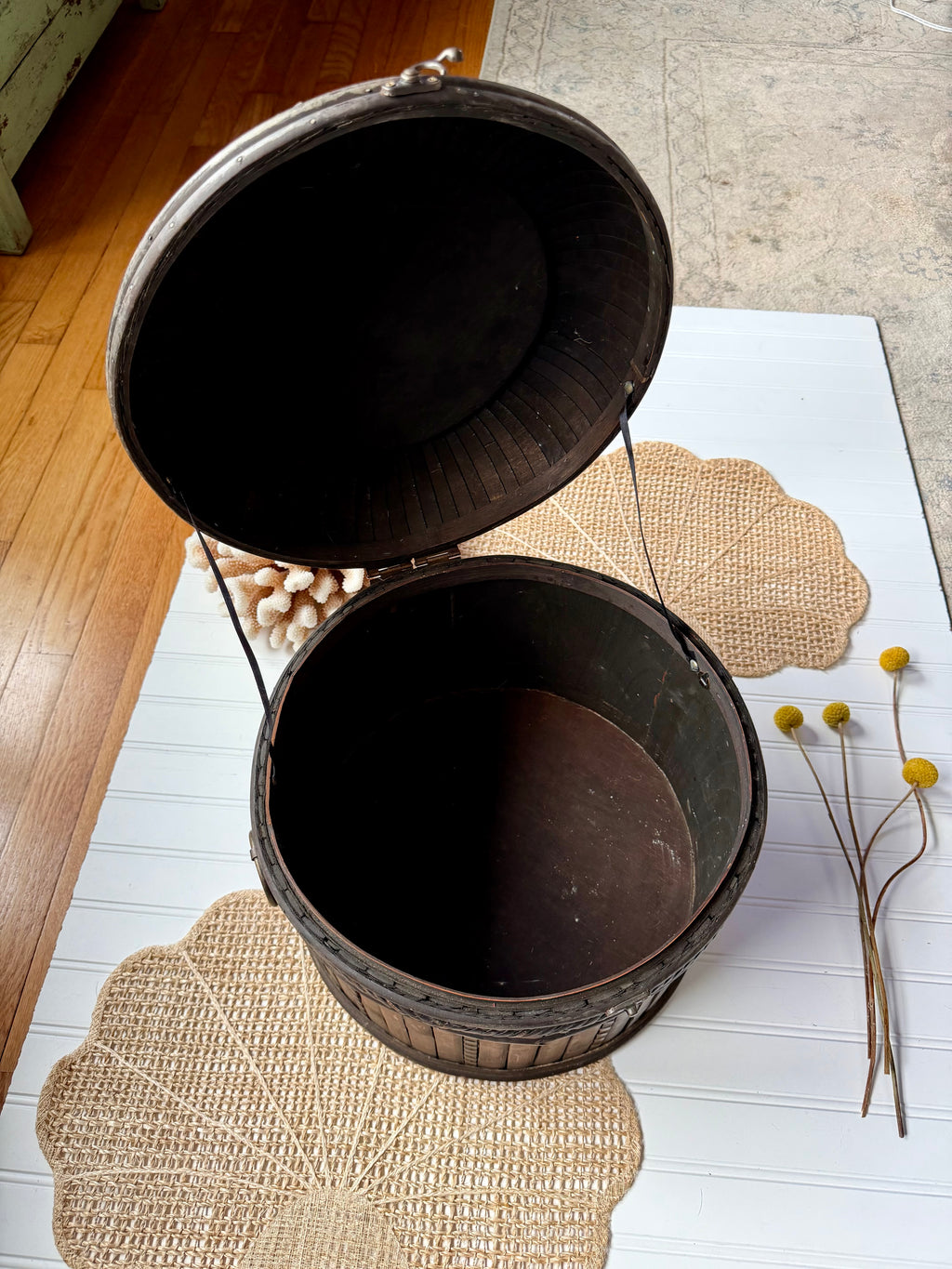 Large Vintage Bamboo Basket