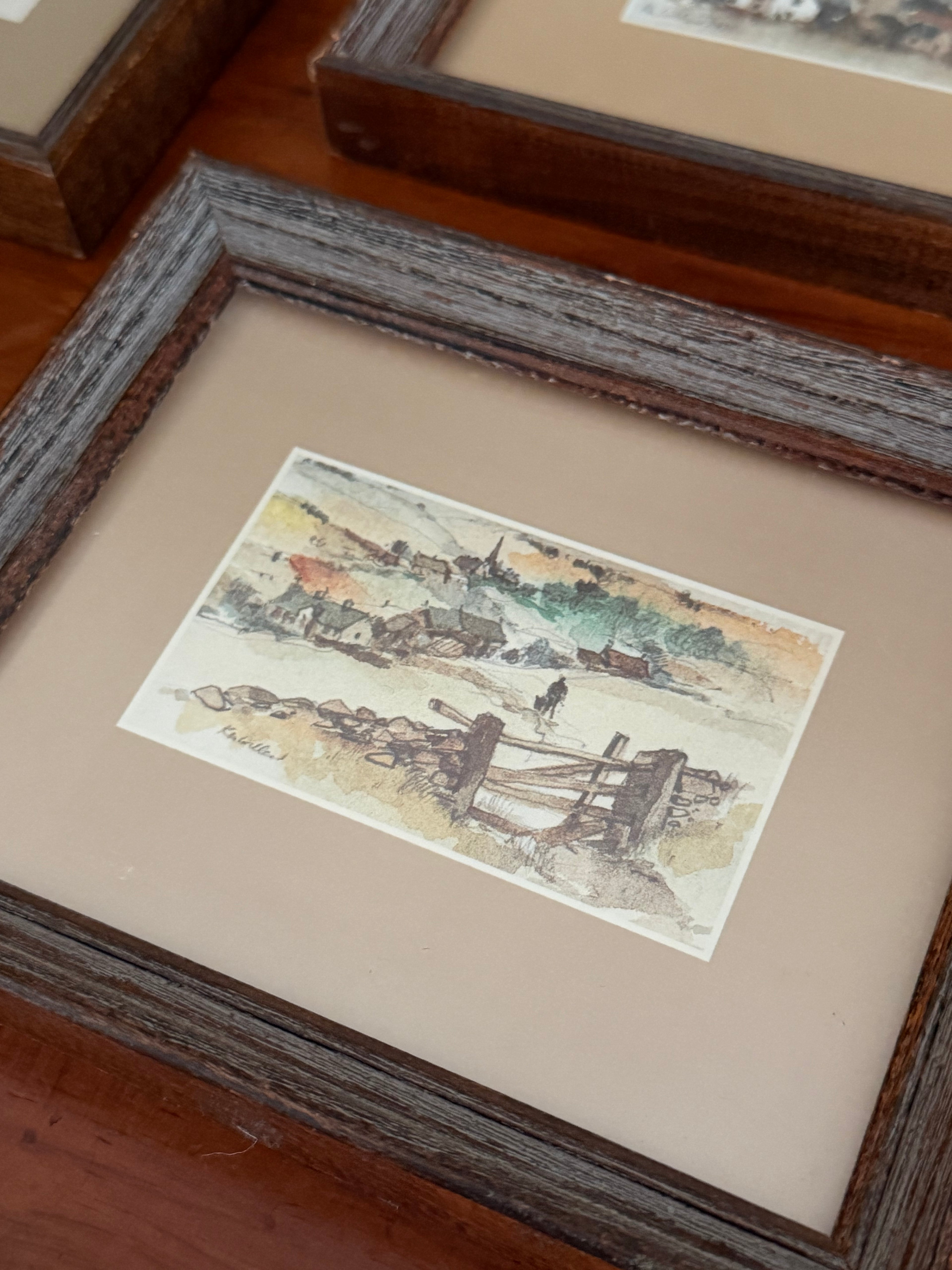 Set of 3 Vintage Landscape Prints from Ken Lochhead