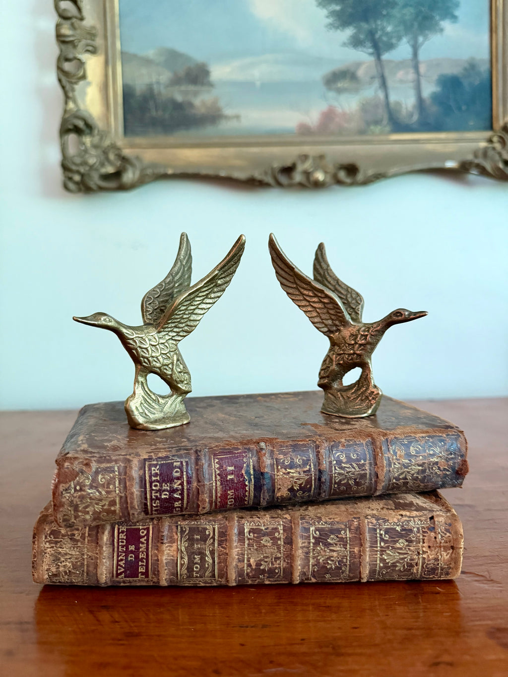 Brass Flying Duck Figurine (B)