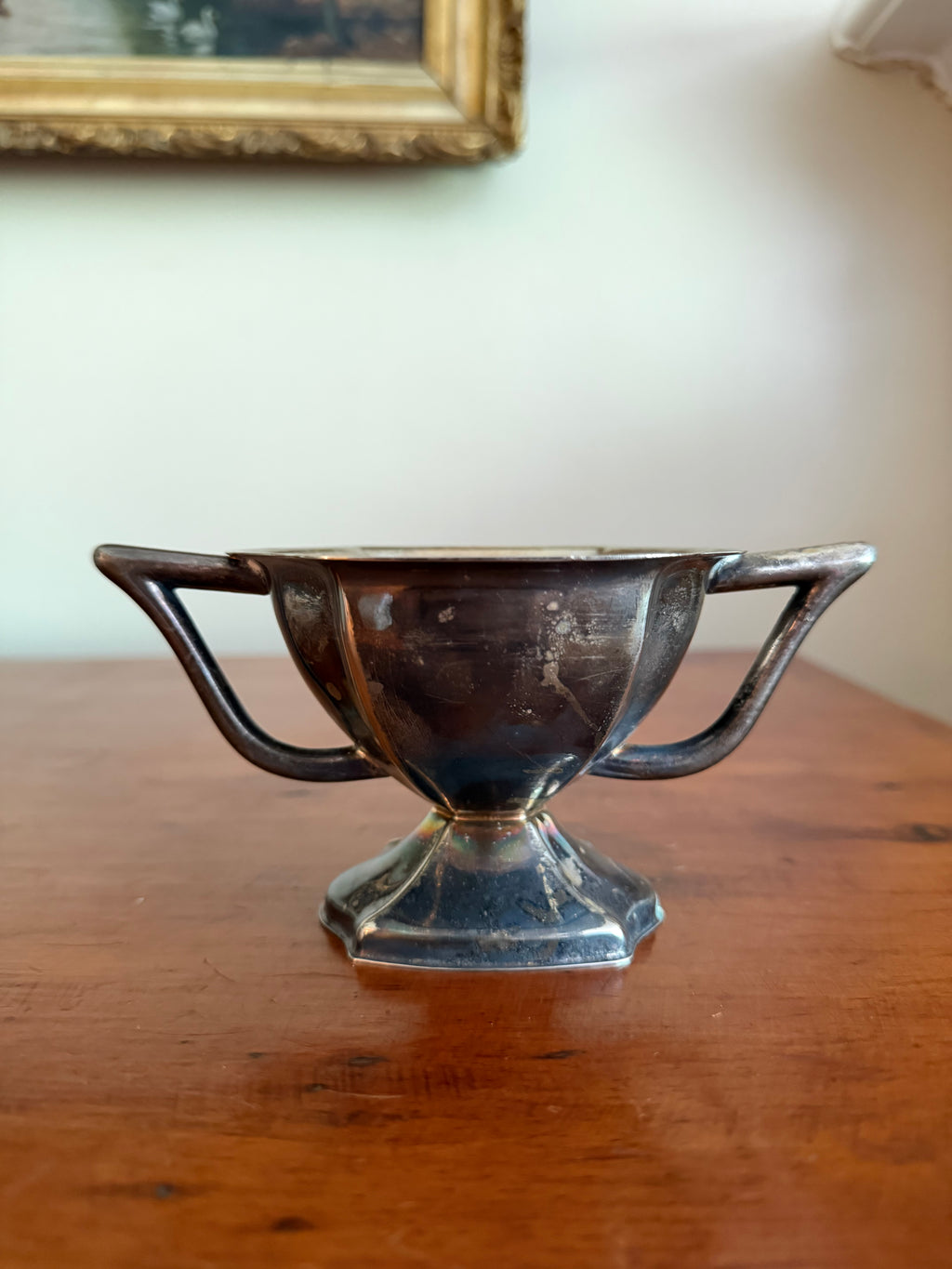 Silver Plated Trophy Style Vessel