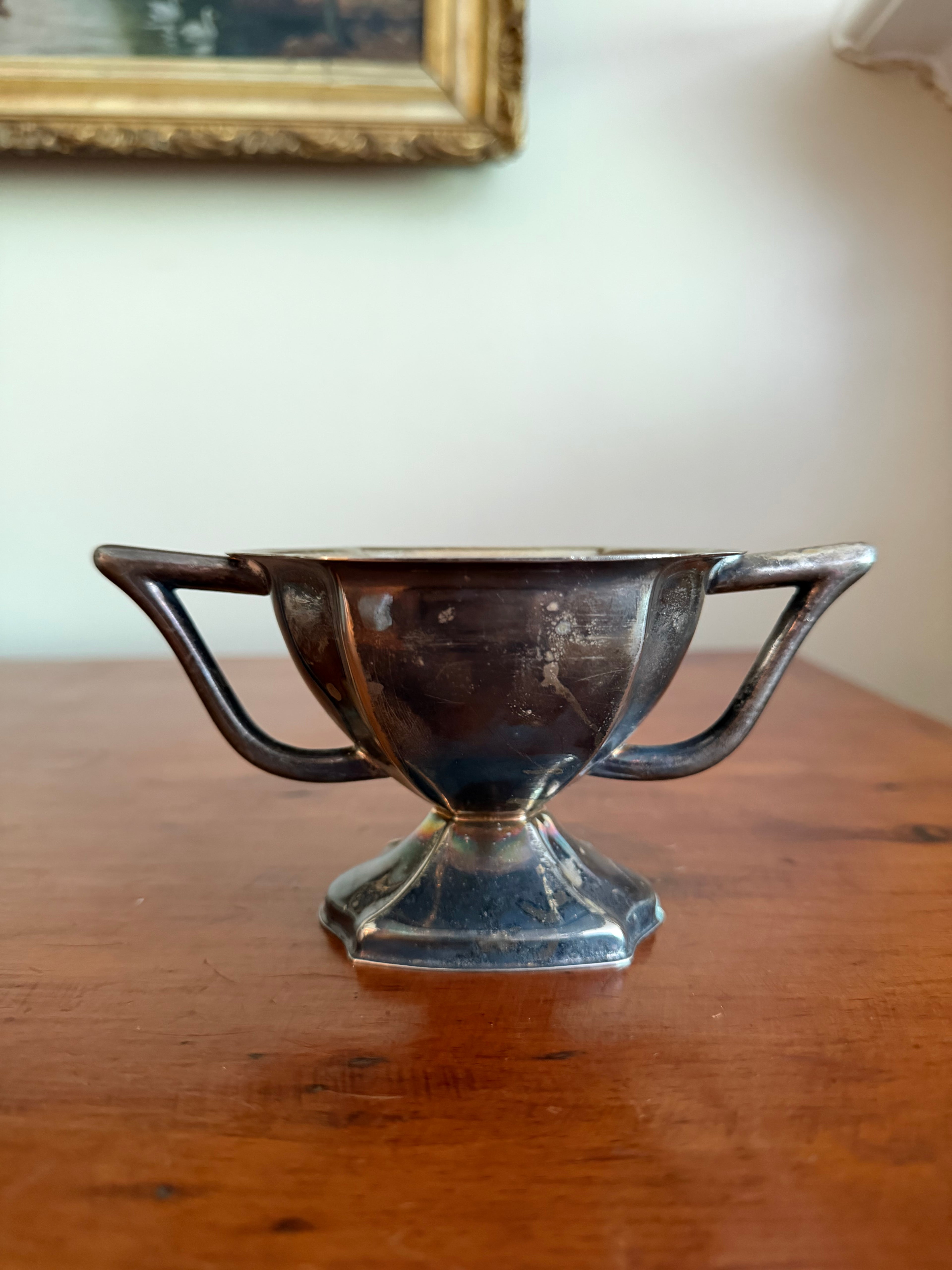 Silver Plated Trophy Style Vessel