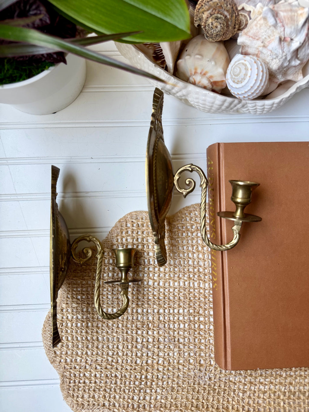 Brass Candle Sconces