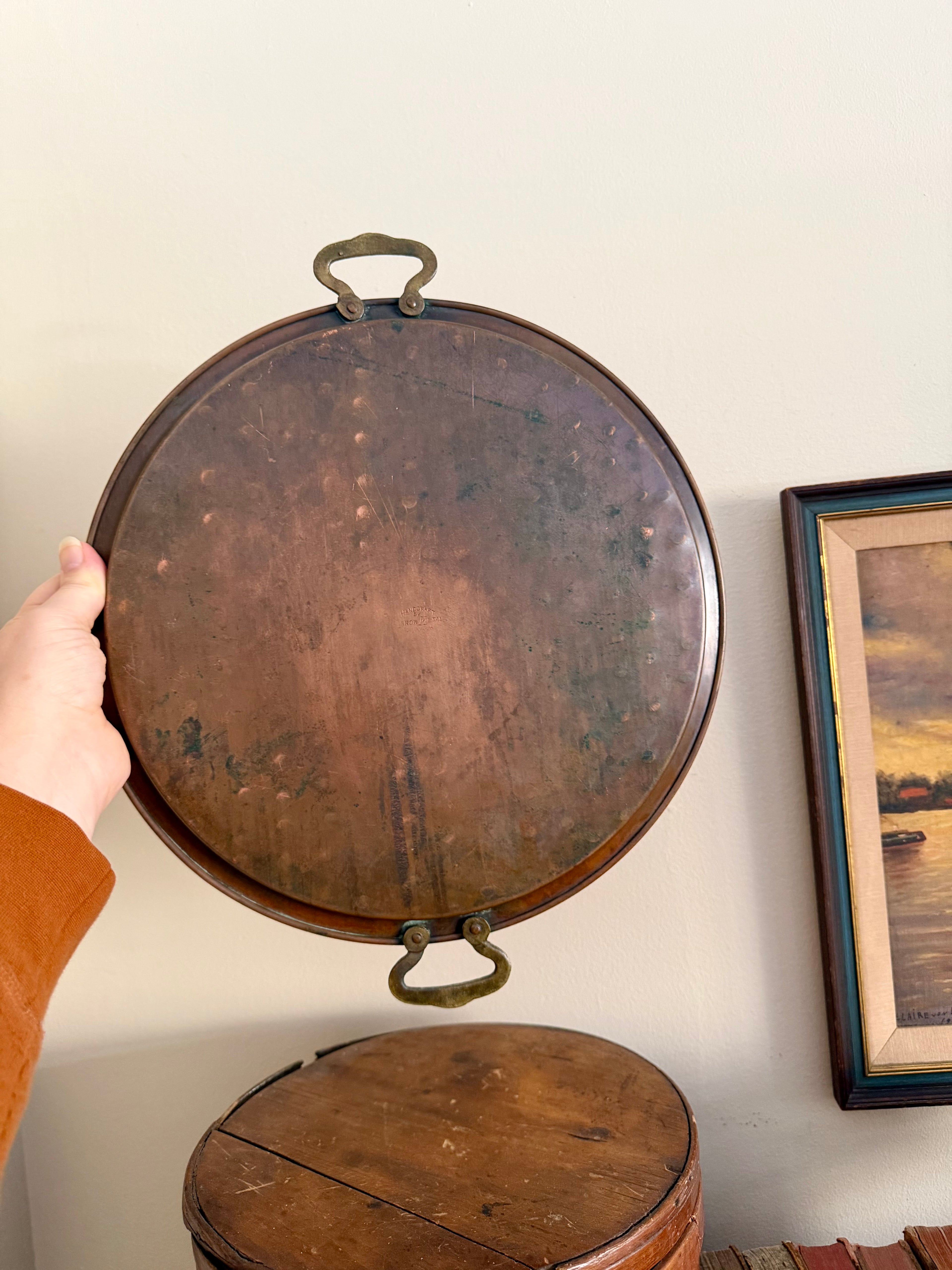 Hand Crafted Copper Serving Tray