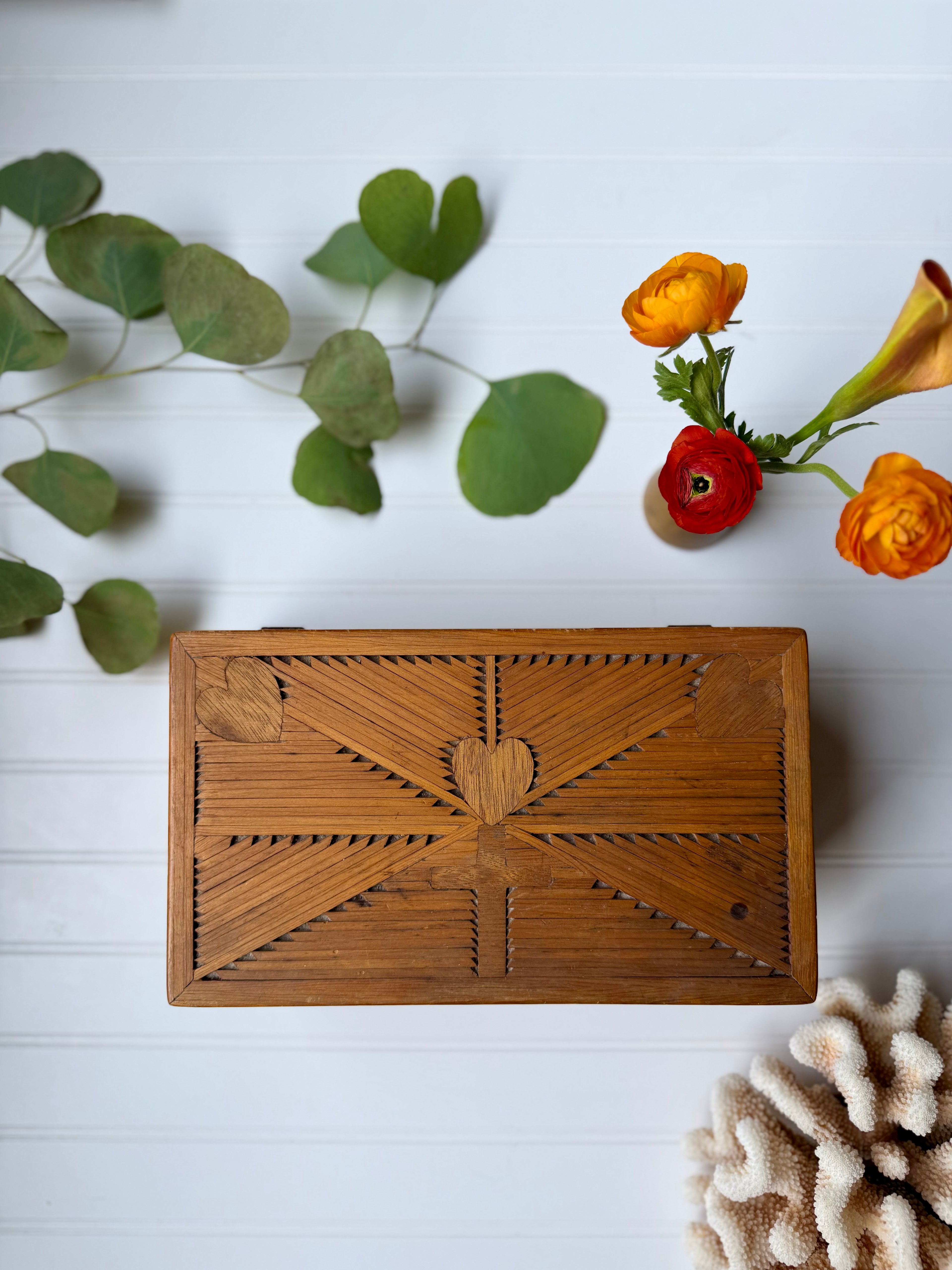 Vintage Tramp Art Style Box (circa 1960)