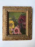Antique Downsized Oil in Guilt Frame