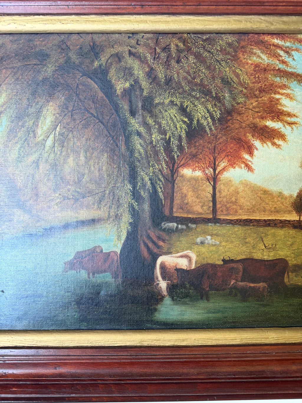 Antique Pastoral Painting