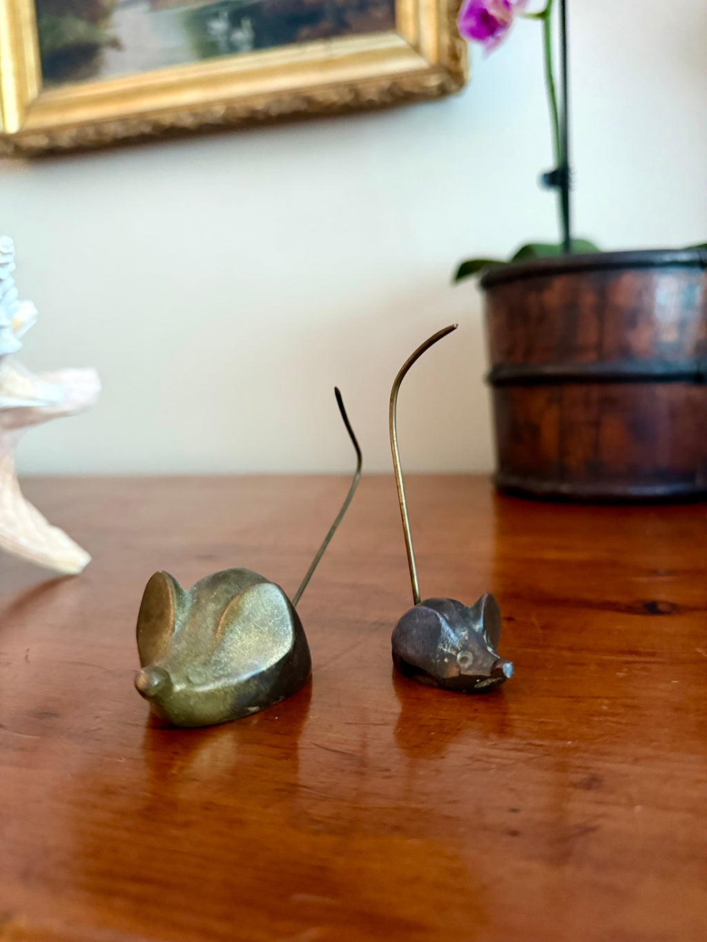 Brass Mice (set of 2)