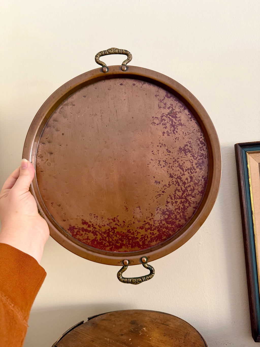 Hand Crafted Copper Serving Tray