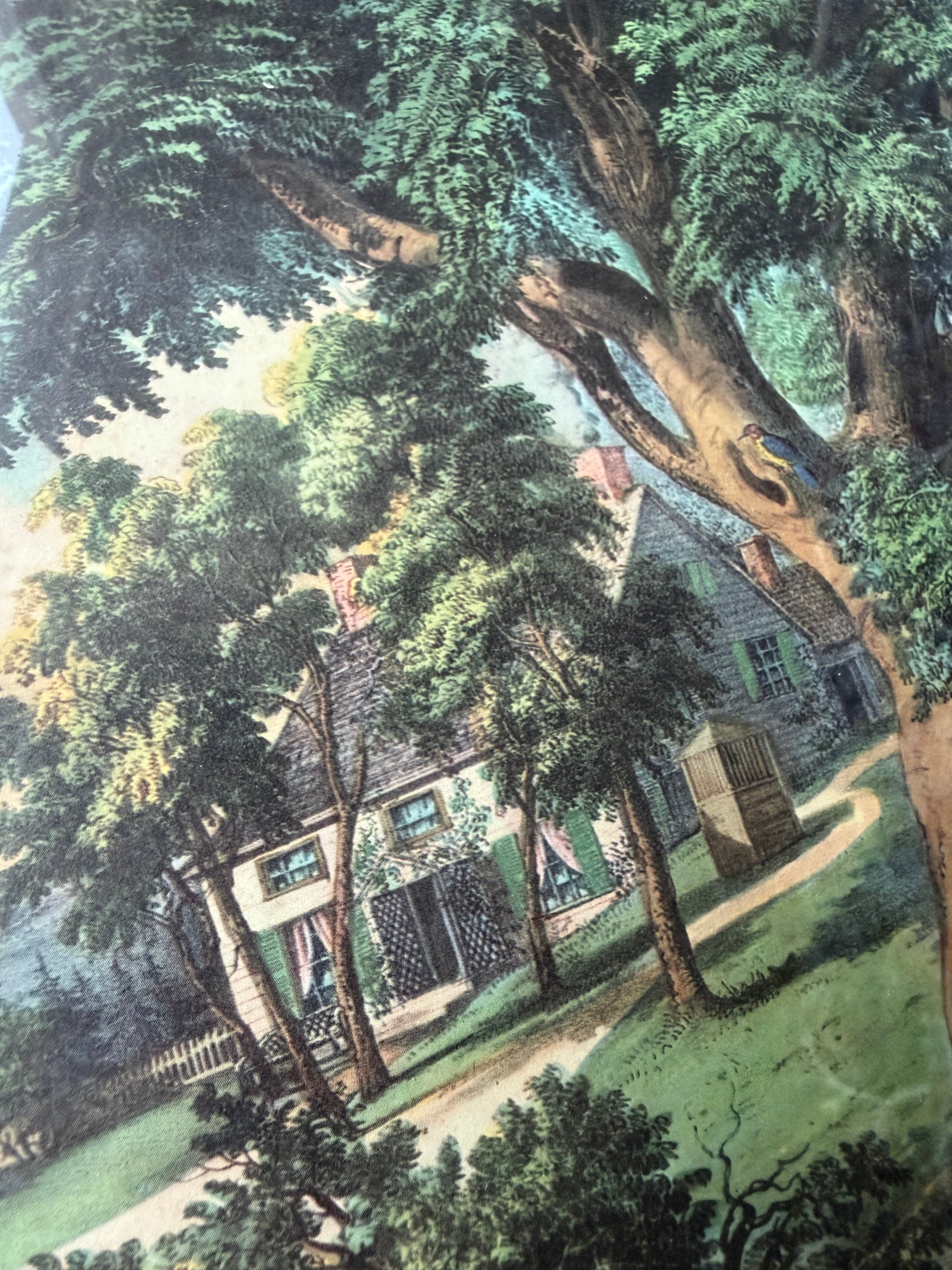 Currier and Ives Lithograph: My Cottage Home
