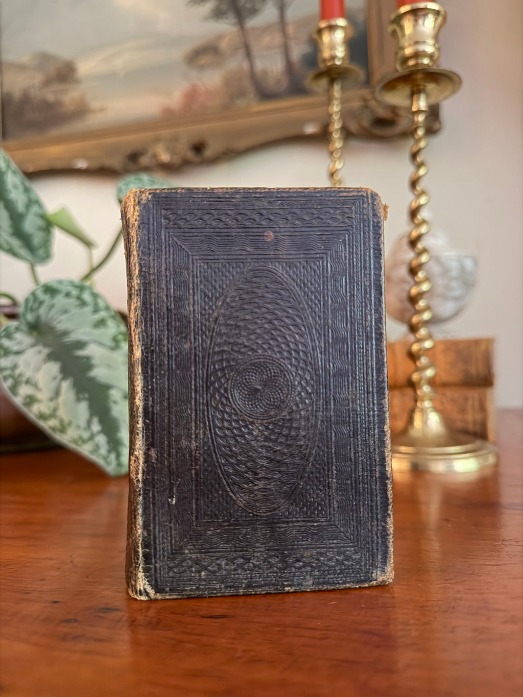 Pocket Size Antique Book: The Poetical Works of Mrs. Hemans (1845)