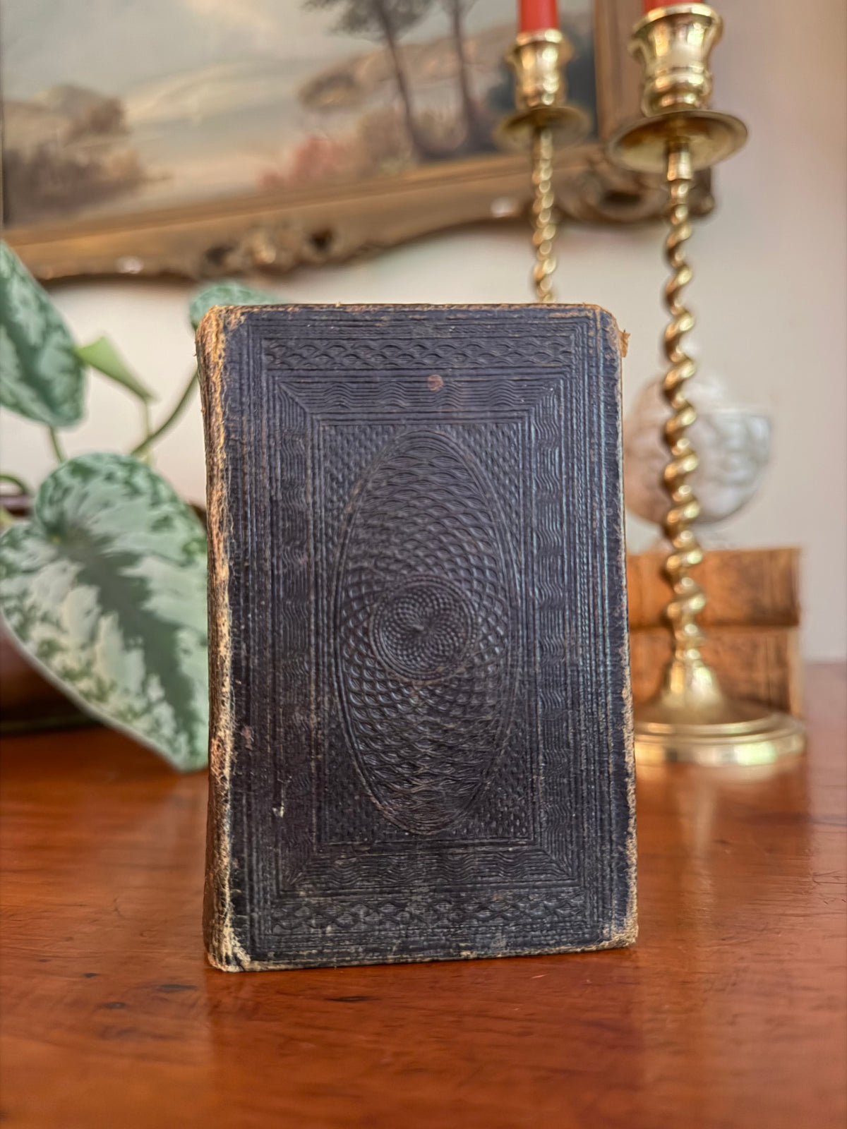 Pocket Size Antique Book: The Poetical Works of Mrs. Hemans (1845)
