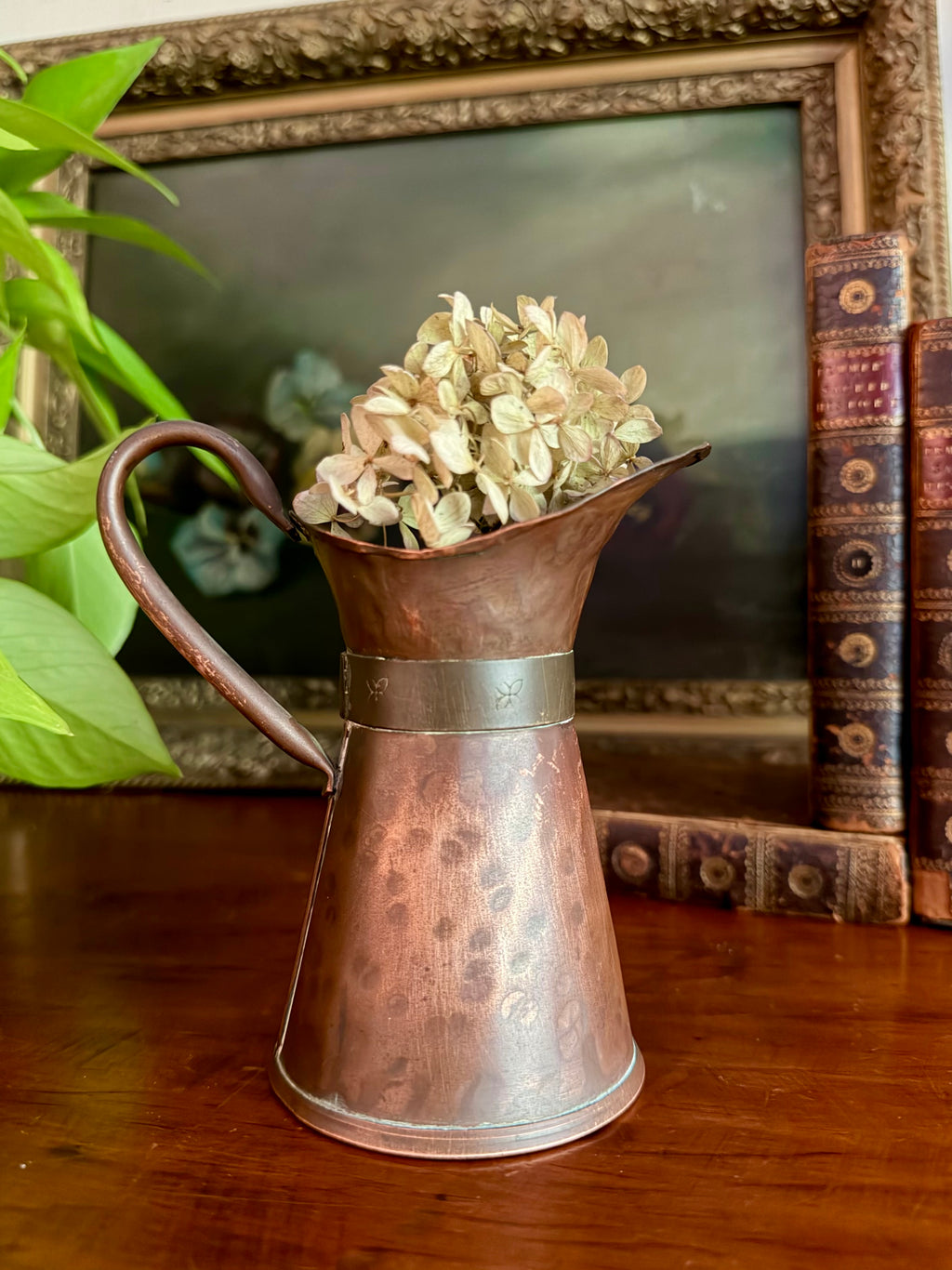 Small Hammered Copper Vase