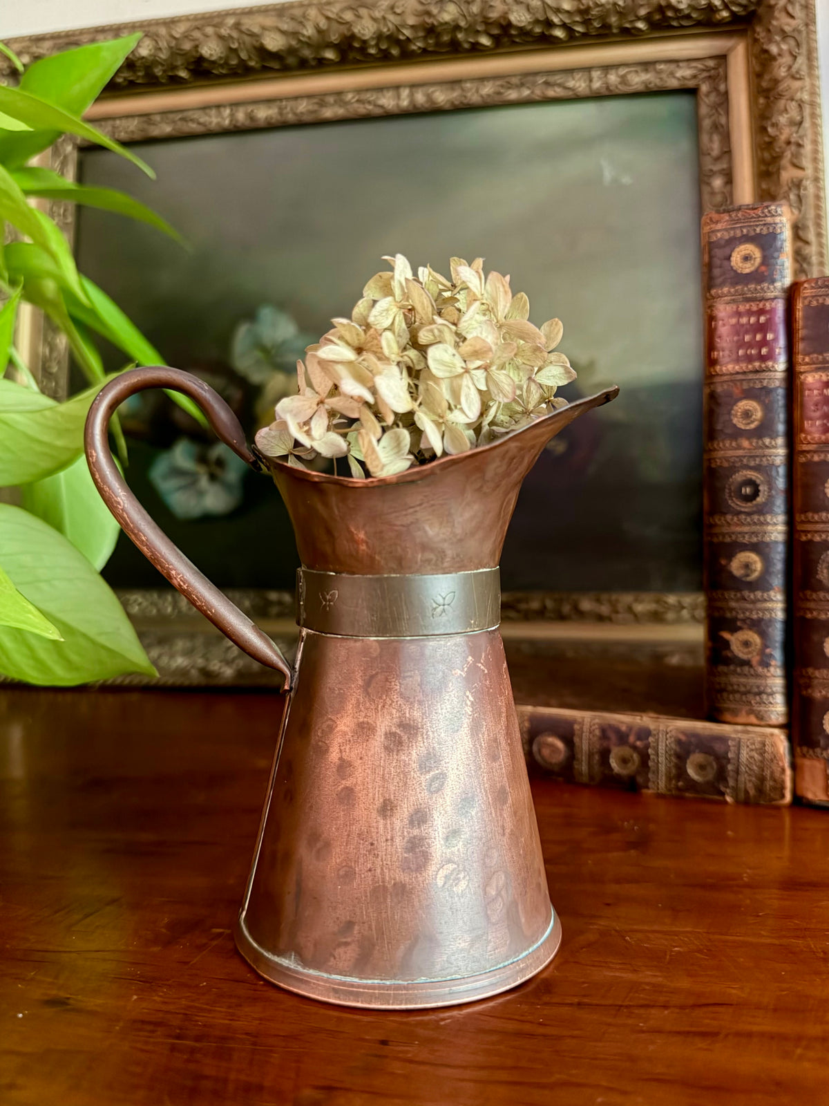 Small Hammered Copper Vase