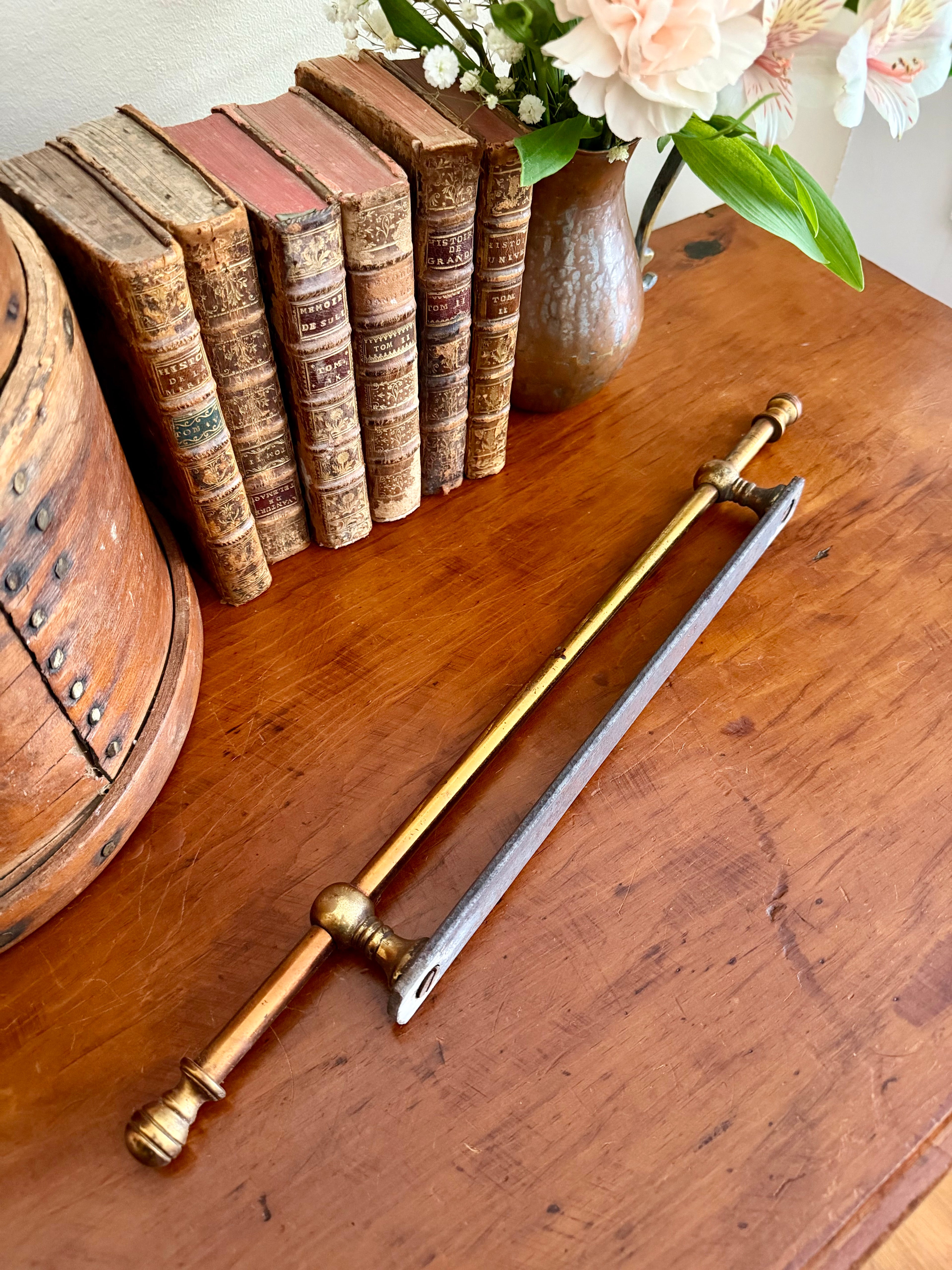 Brass Shelf Rail (salvage)