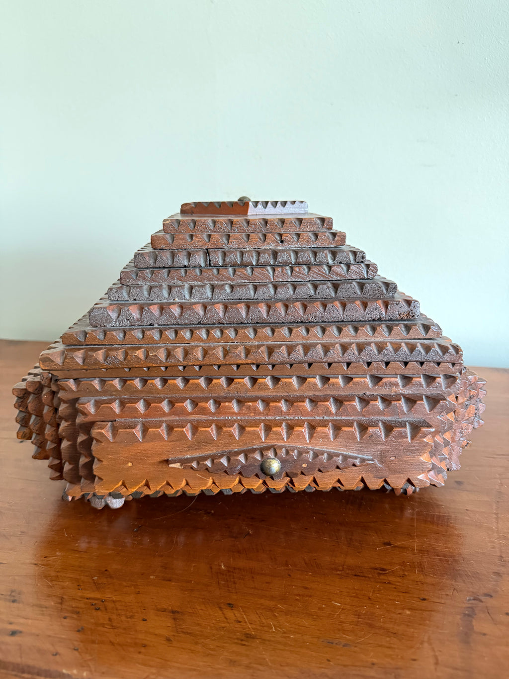 Antique Tramp Art Box