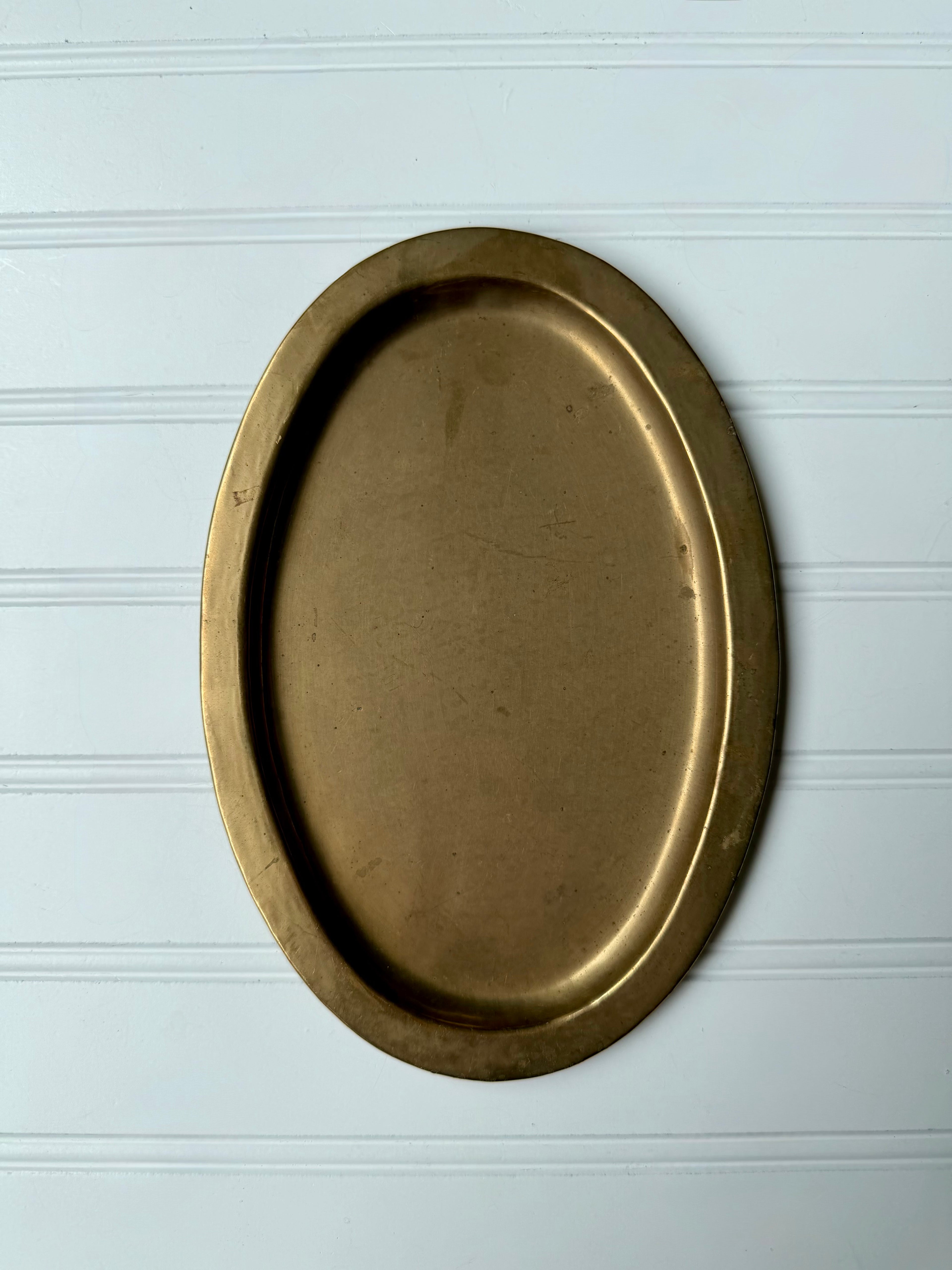 Small Brass Oval Tray