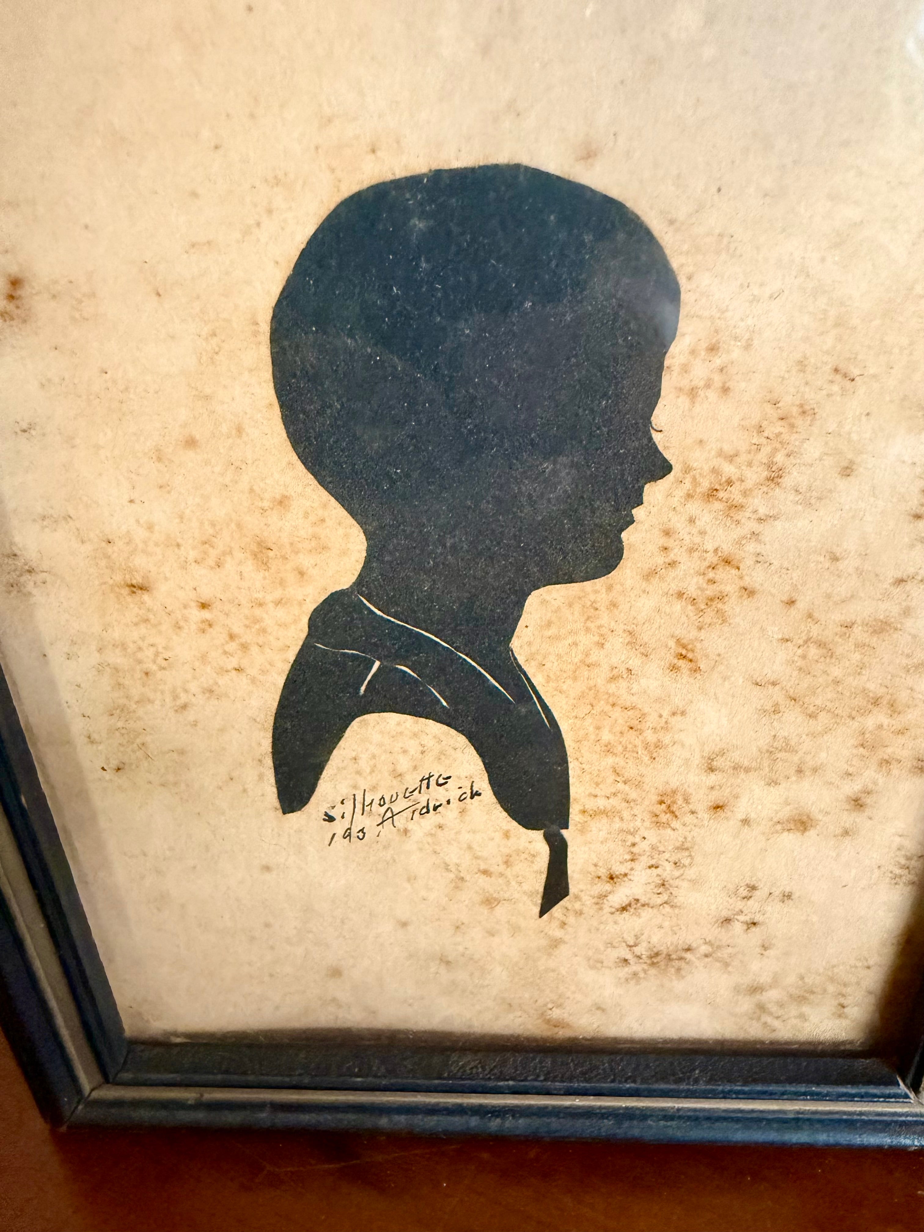 Vintage Hand-Cut Silhouette Portrait