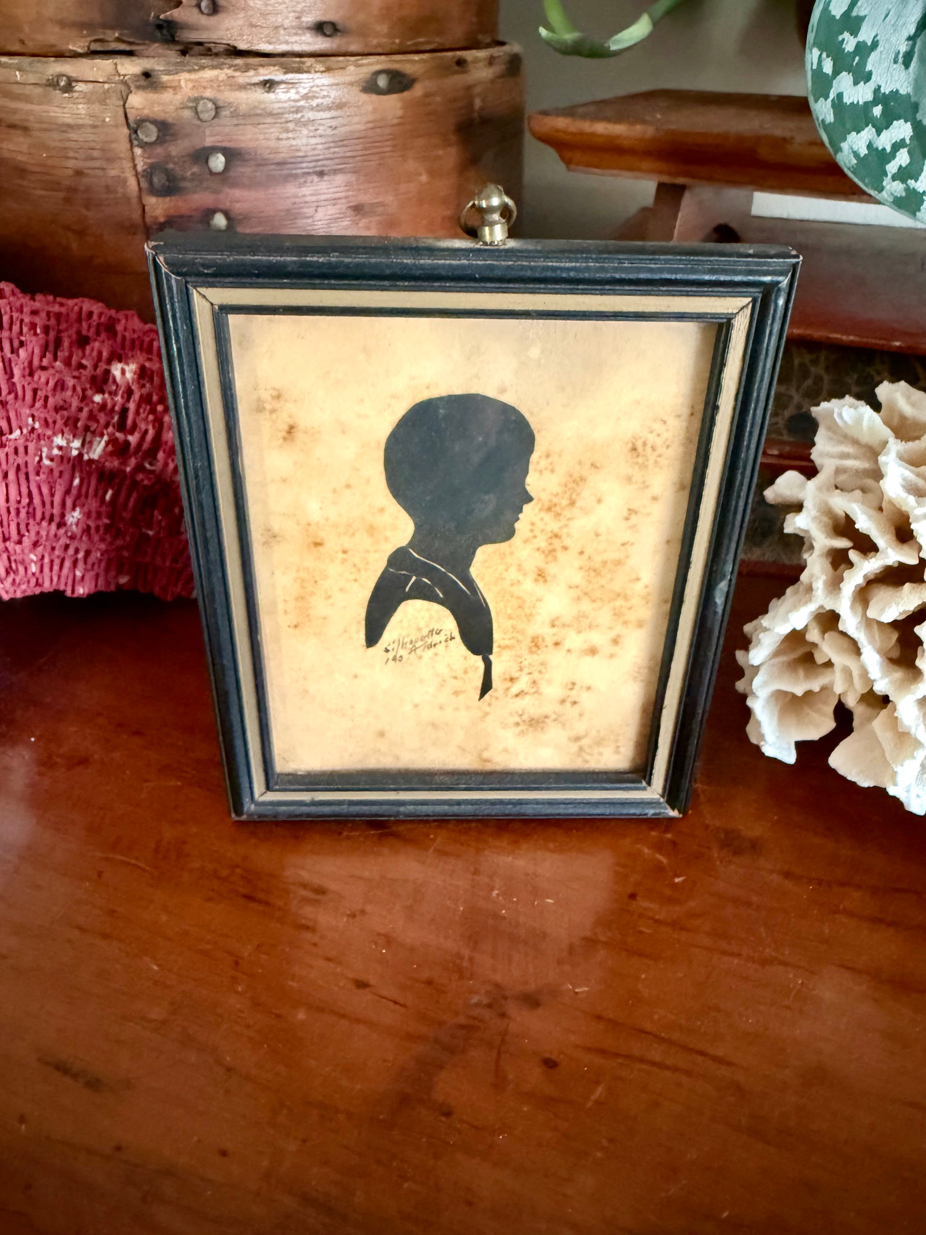 Vintage Hand-Cut Silhouette Portrait