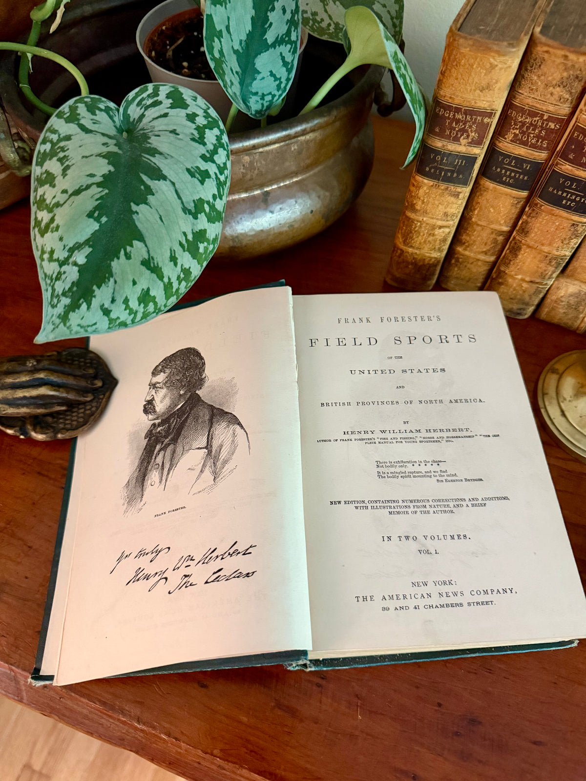Antique Book: Frank Forest’s Field Sports (1873) Vol 1
