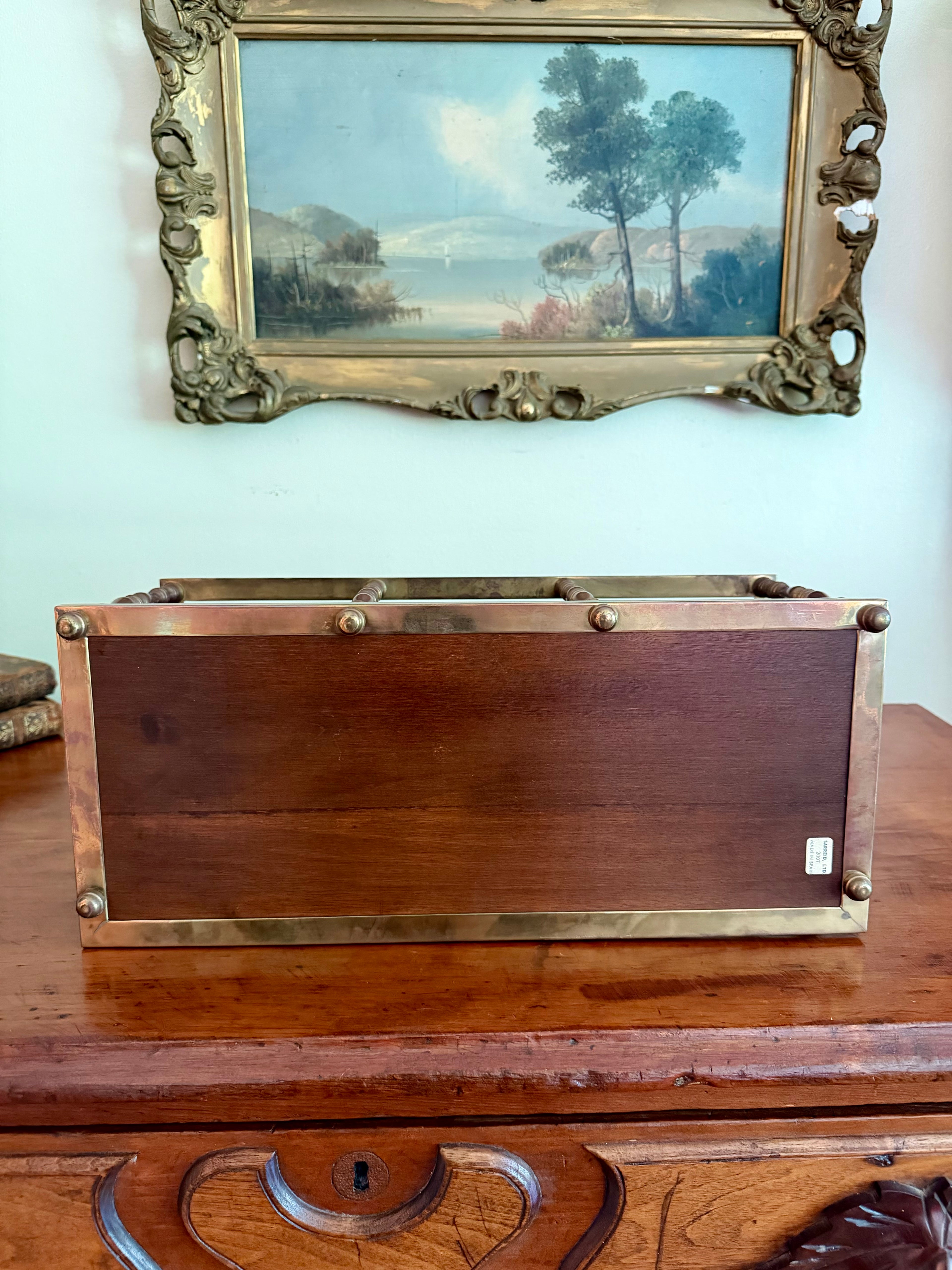Brass Desktop Book Shelf/Rack