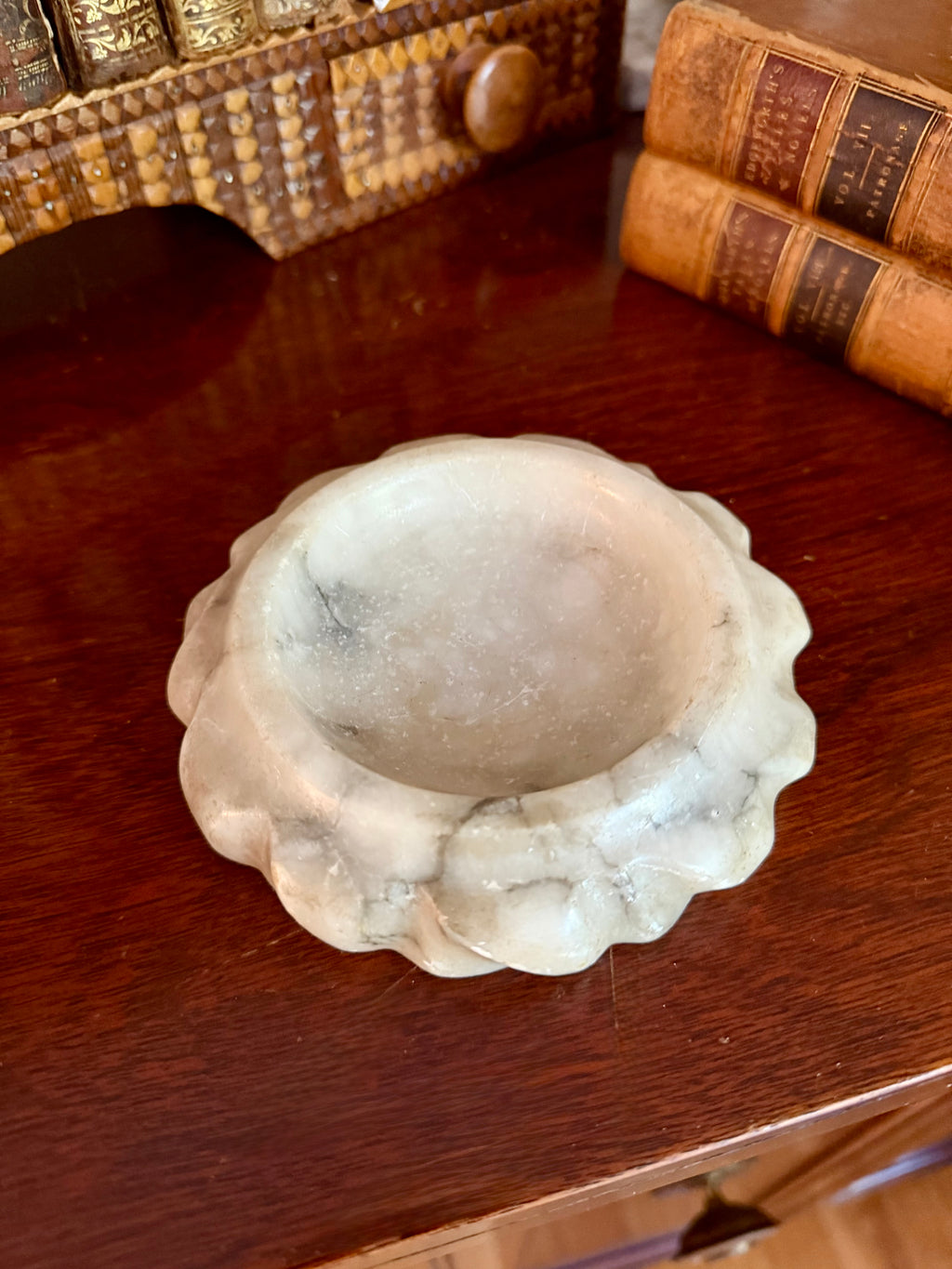 Small Cloche with Italian Alabaster Base
