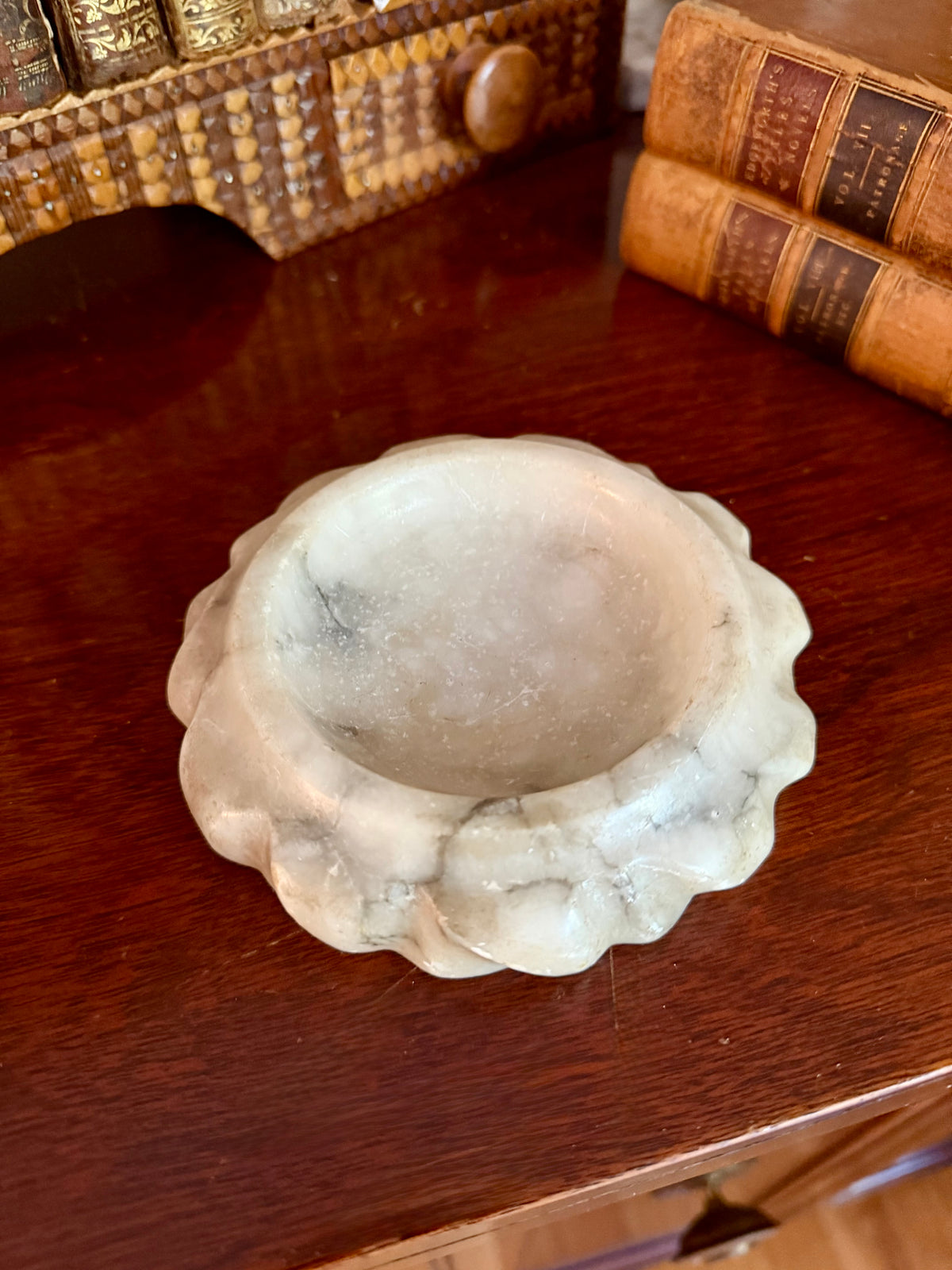 Small Cloche with Italian Alabaster Base
