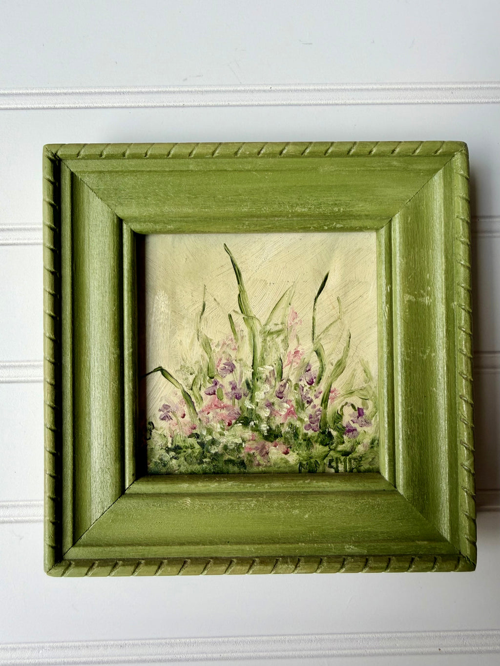 Small Vintage Spring Painting
