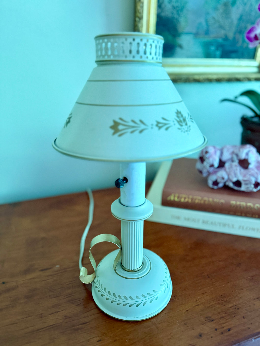 Small Toleware Lamp