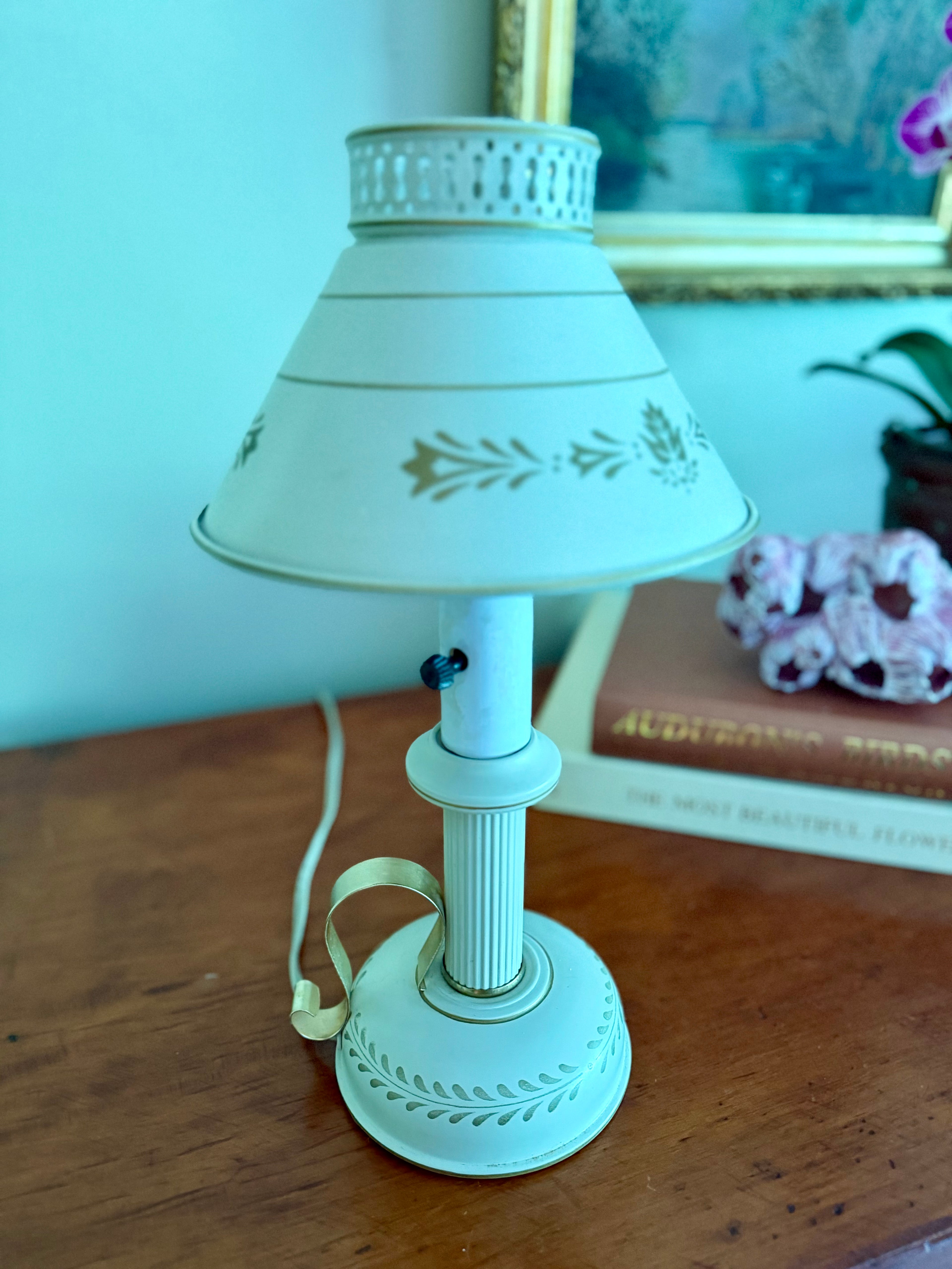 Small Toleware Lamp