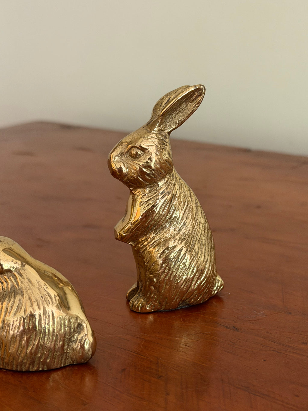 Set of 3 Brass Bunnies